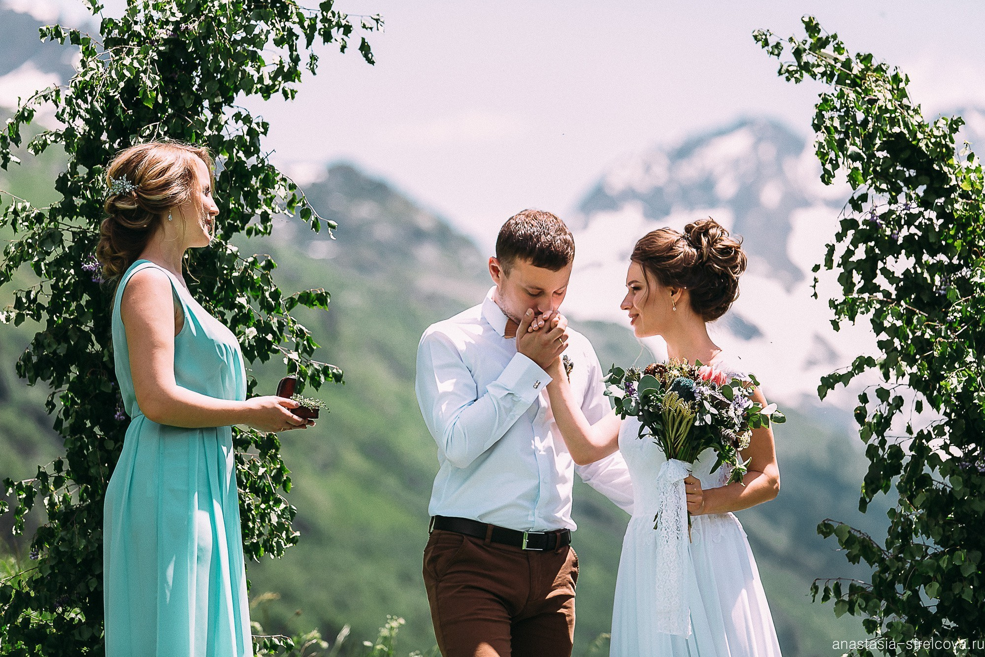 Главная - Светлана и Ярослав свадьба на Домбае  - фотограф Анастасия Стрельцова 