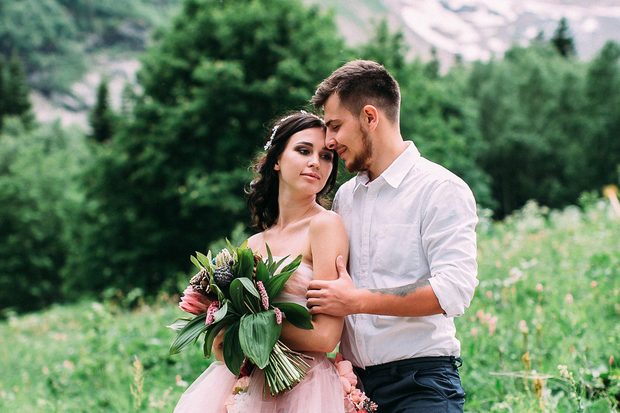 Главная - Хава и Артём свадьба на Домбае  - Свадебный фотограф Анастасия Стрельцова