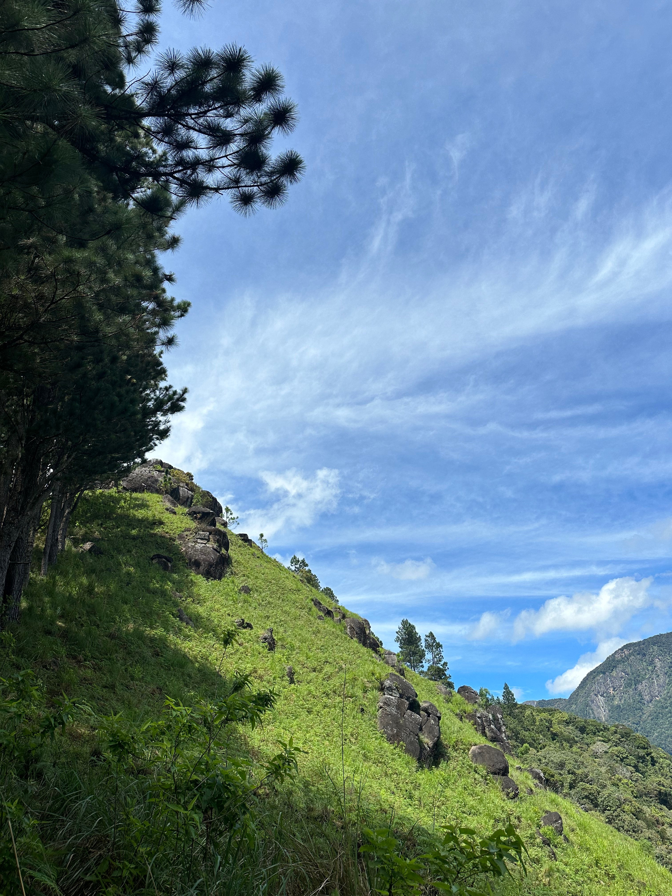 clear sky in the mountains