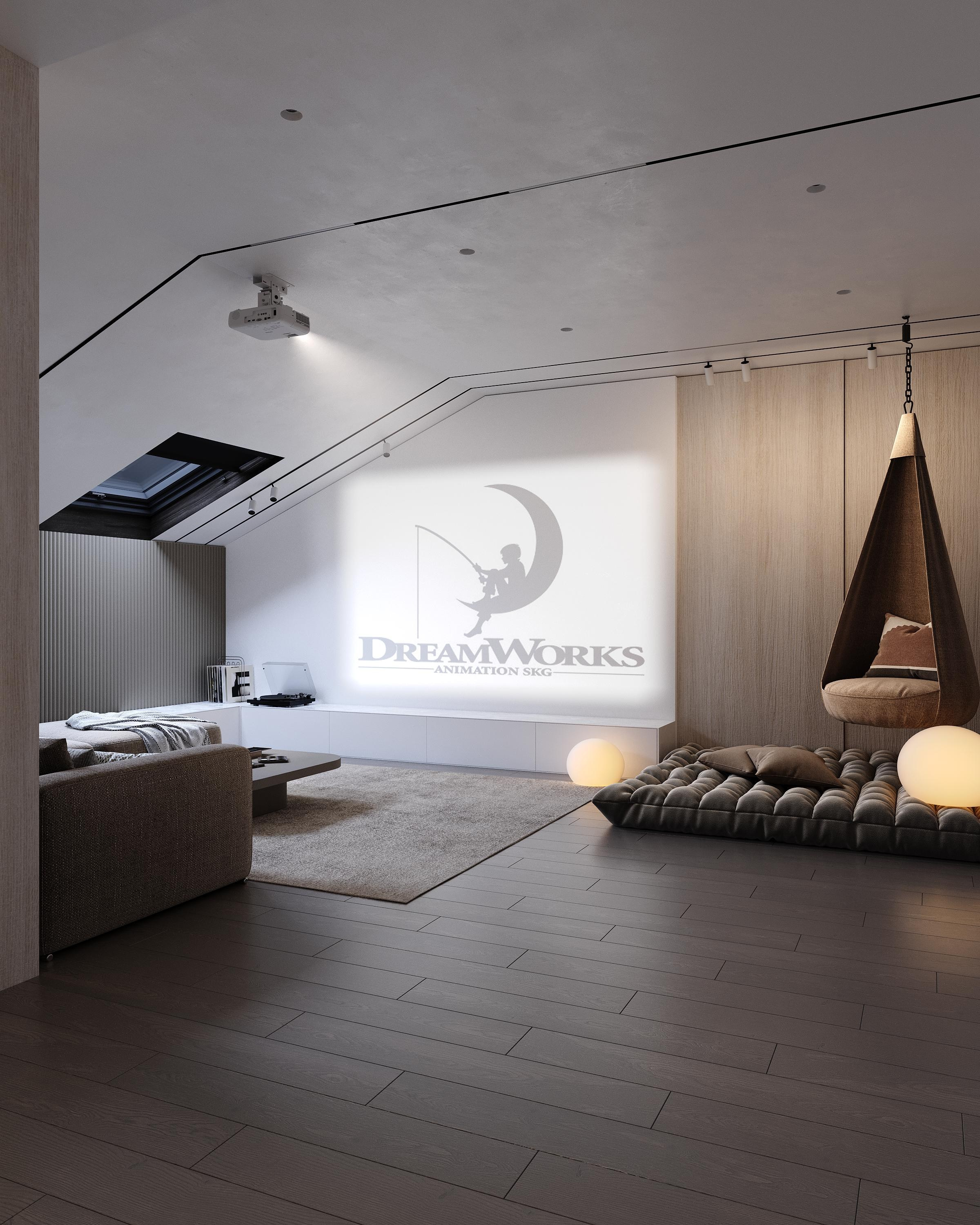 Чердачный этаж. Дизайнер интерьера Еремина Юлия