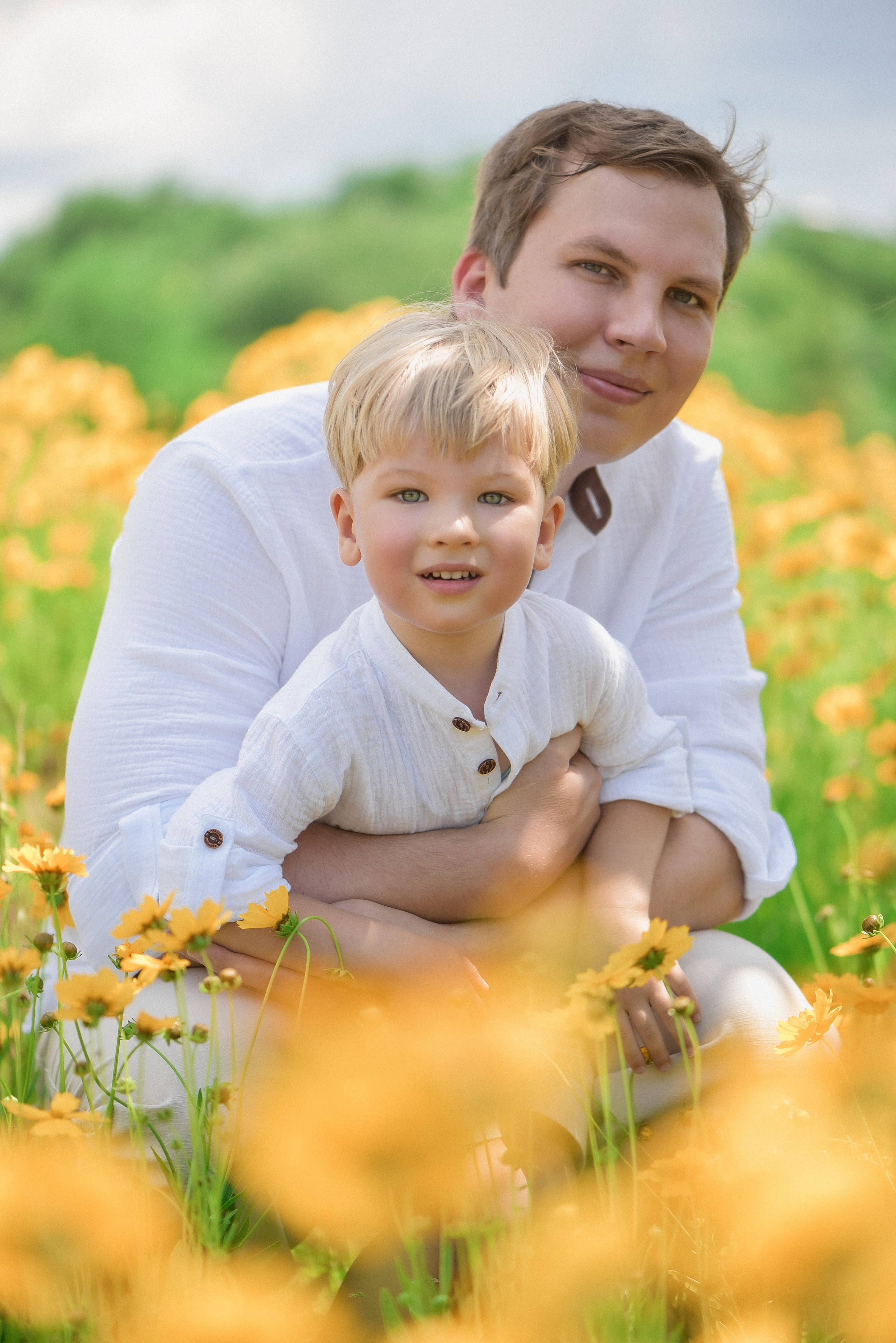 семейное фото на природе