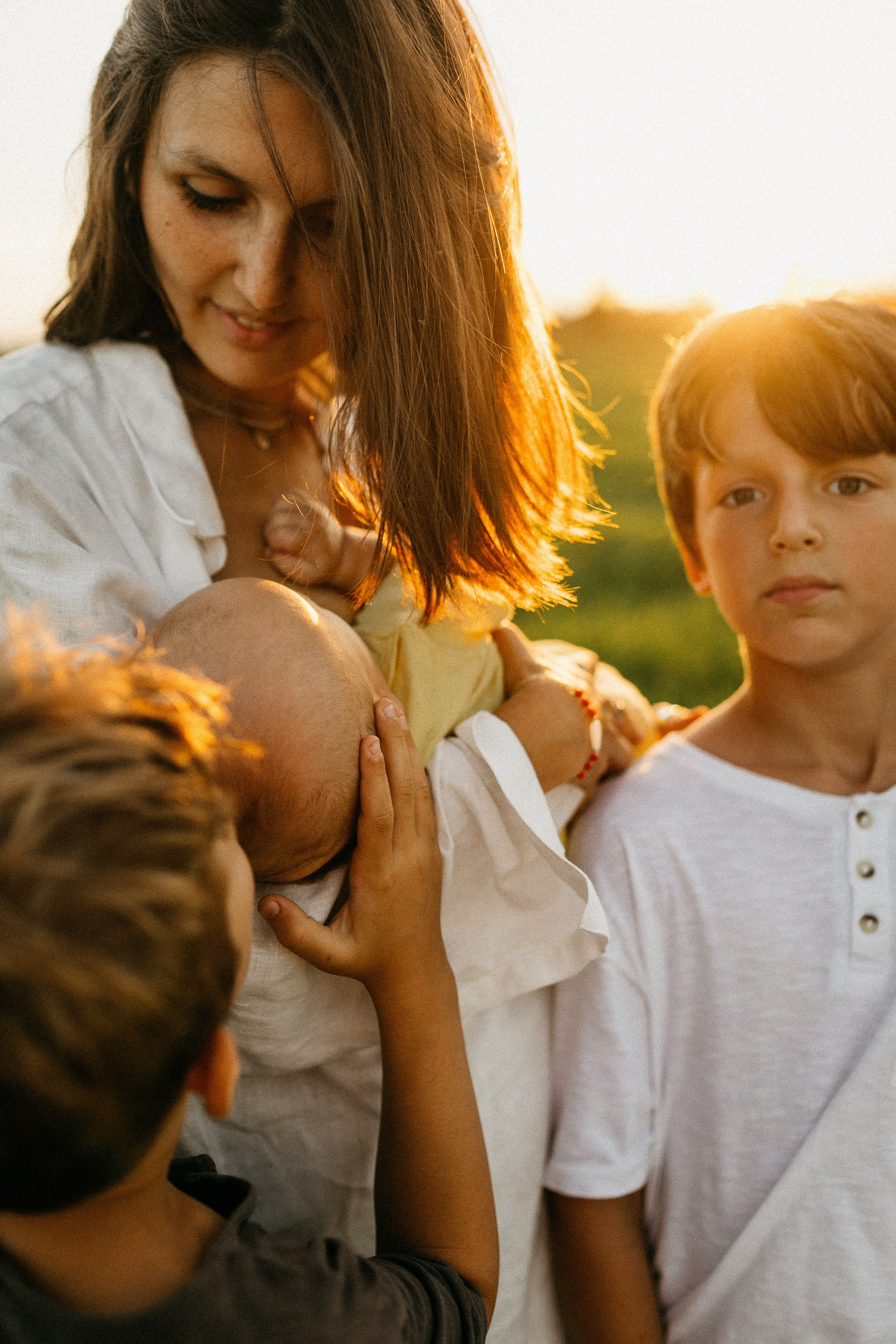 Фотосессия с красными мячами. Семейный фотограф Маша Тимофеева | Москва