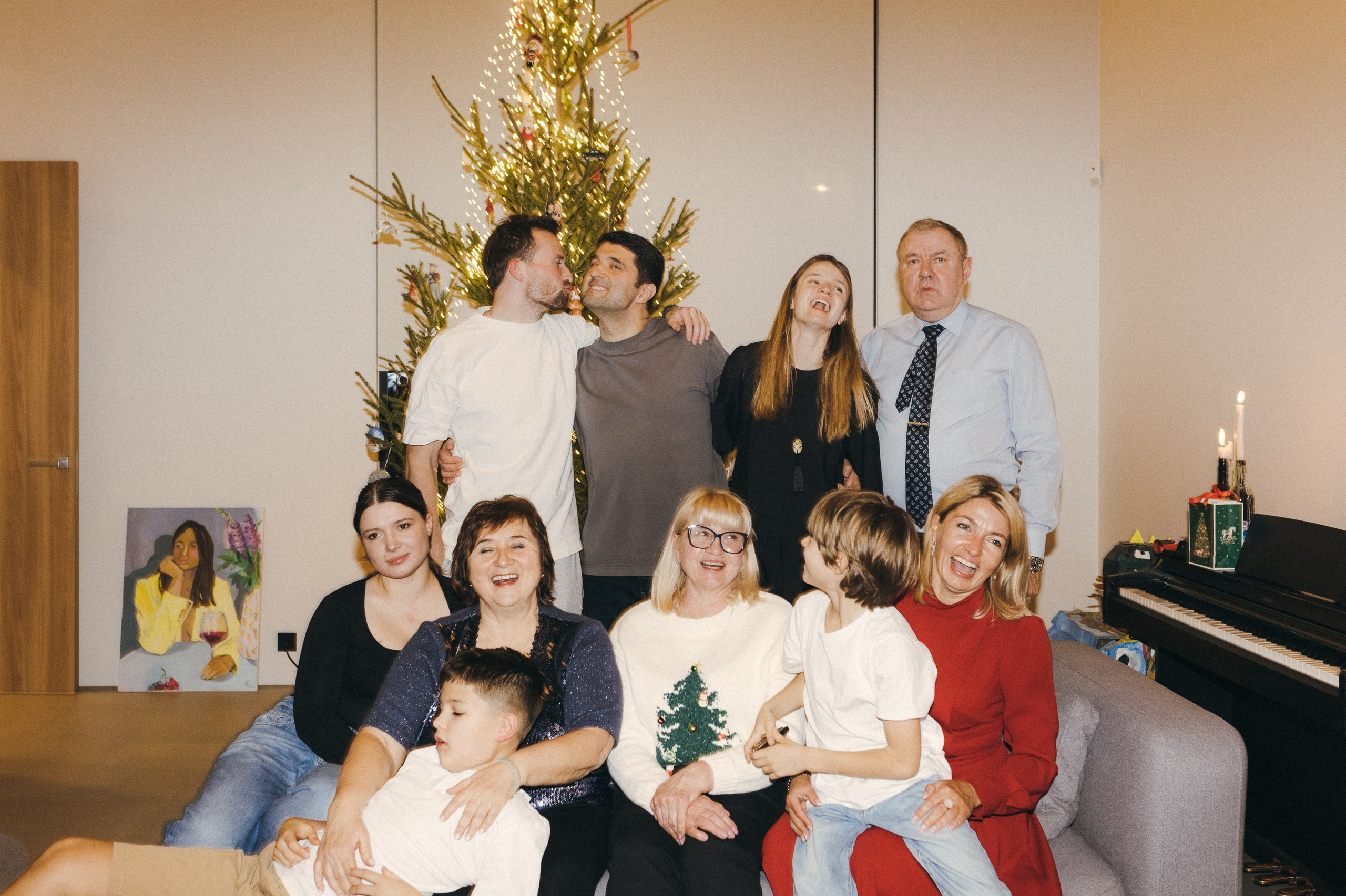 Новогодний семейный ужин. Семейный фотограф Маша Тимофеева | Москва