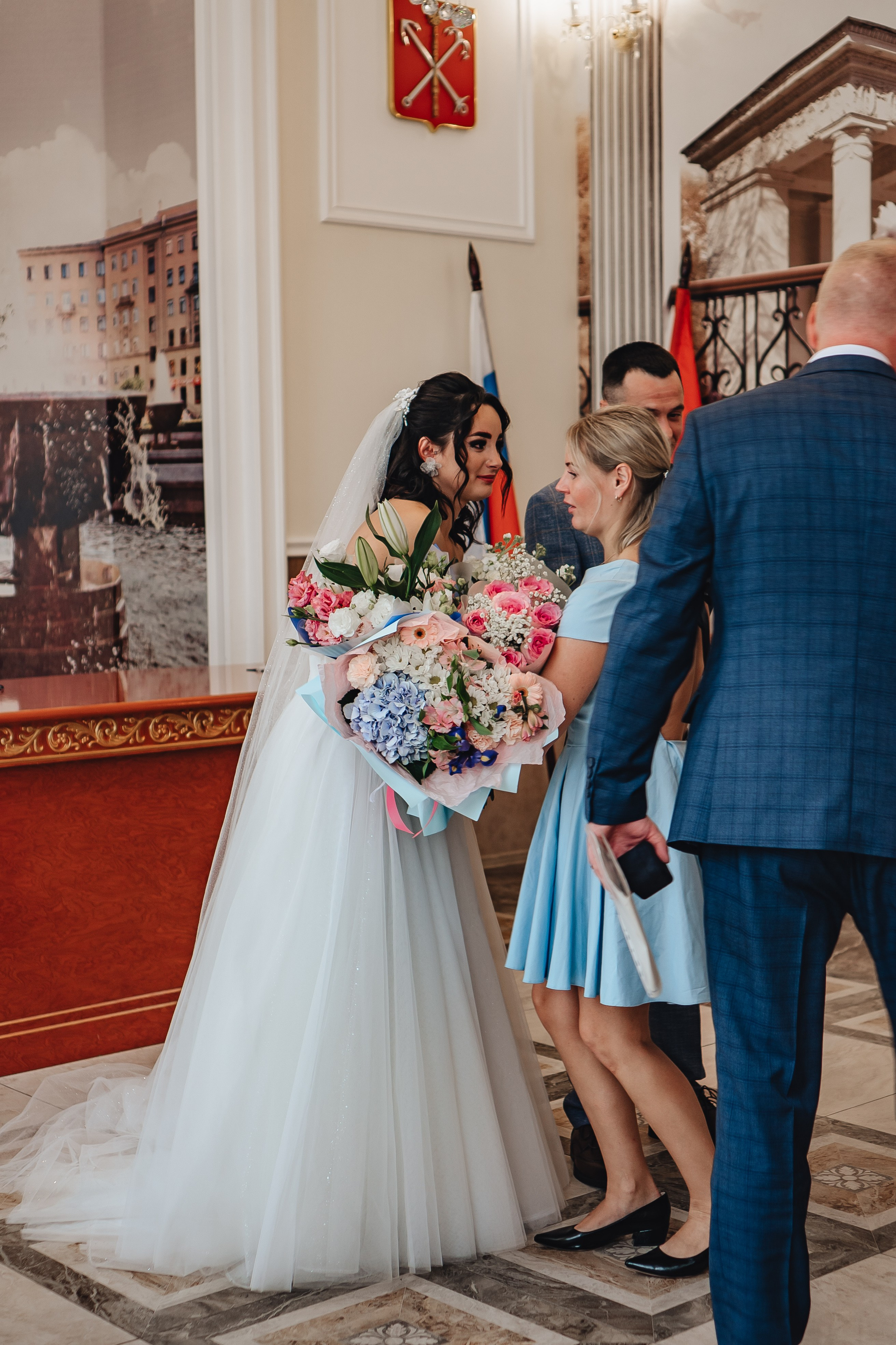 СВАДЕБНАЯ СЬЕМКА В ЗАГСЕ НА МОСКОВСКОМ ПРОСПЕКТЕ. Профессиональный фотограф, Санкт-Петербург — Виктория Богомолова