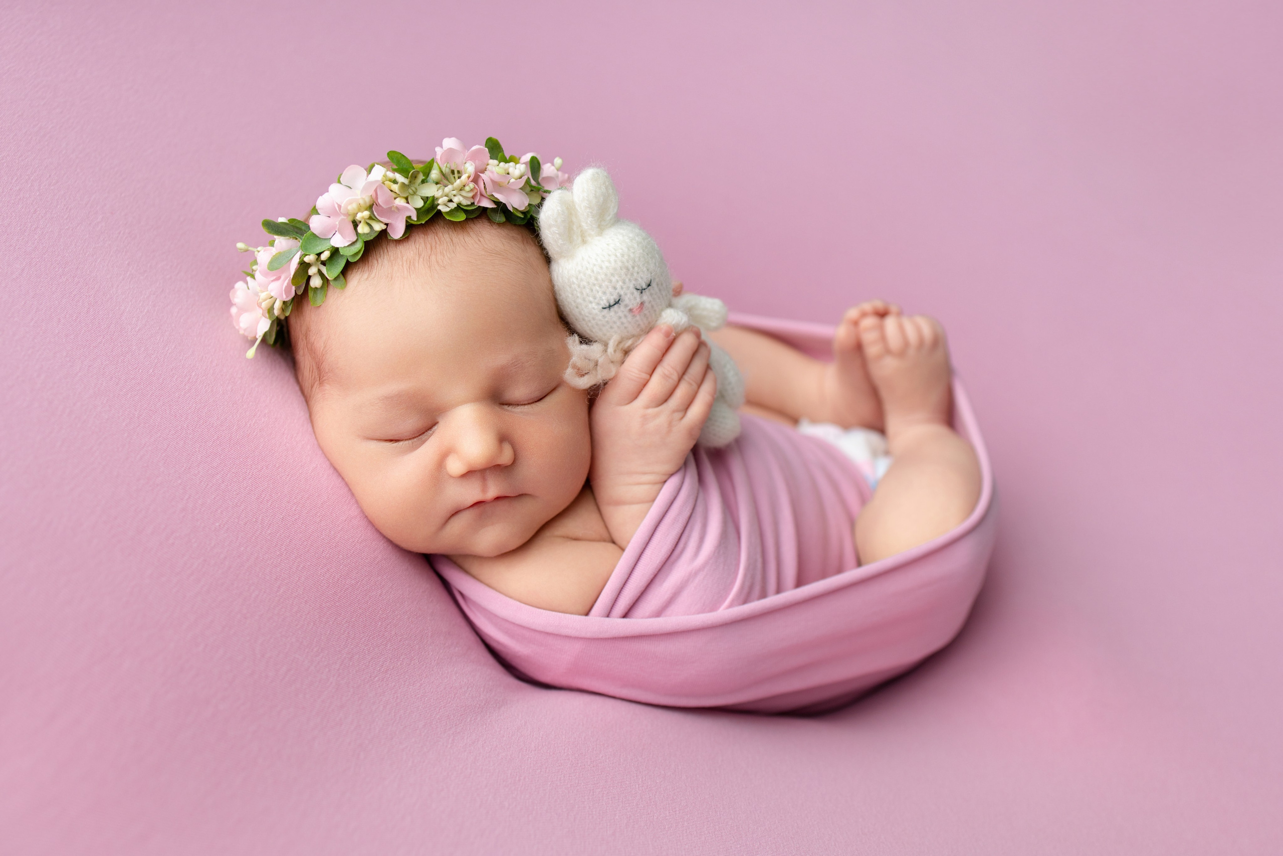 Полина 6 дней. Фотограф новорождённых Newborn Москва