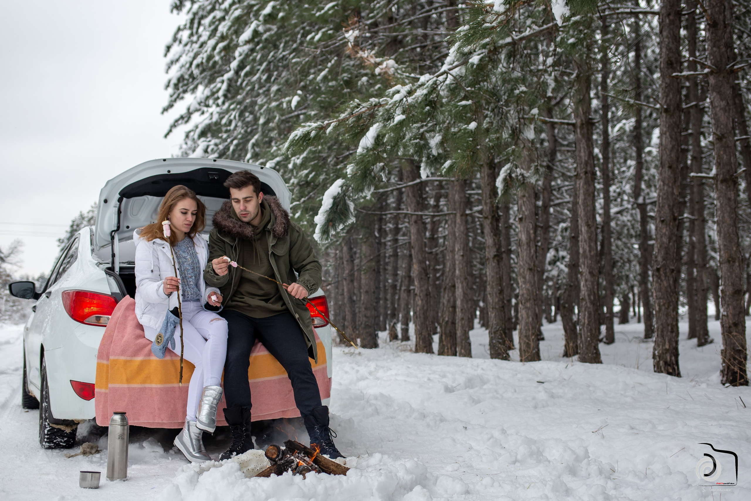 Зима.Снежки. Фотограф Сергей Горбачёв