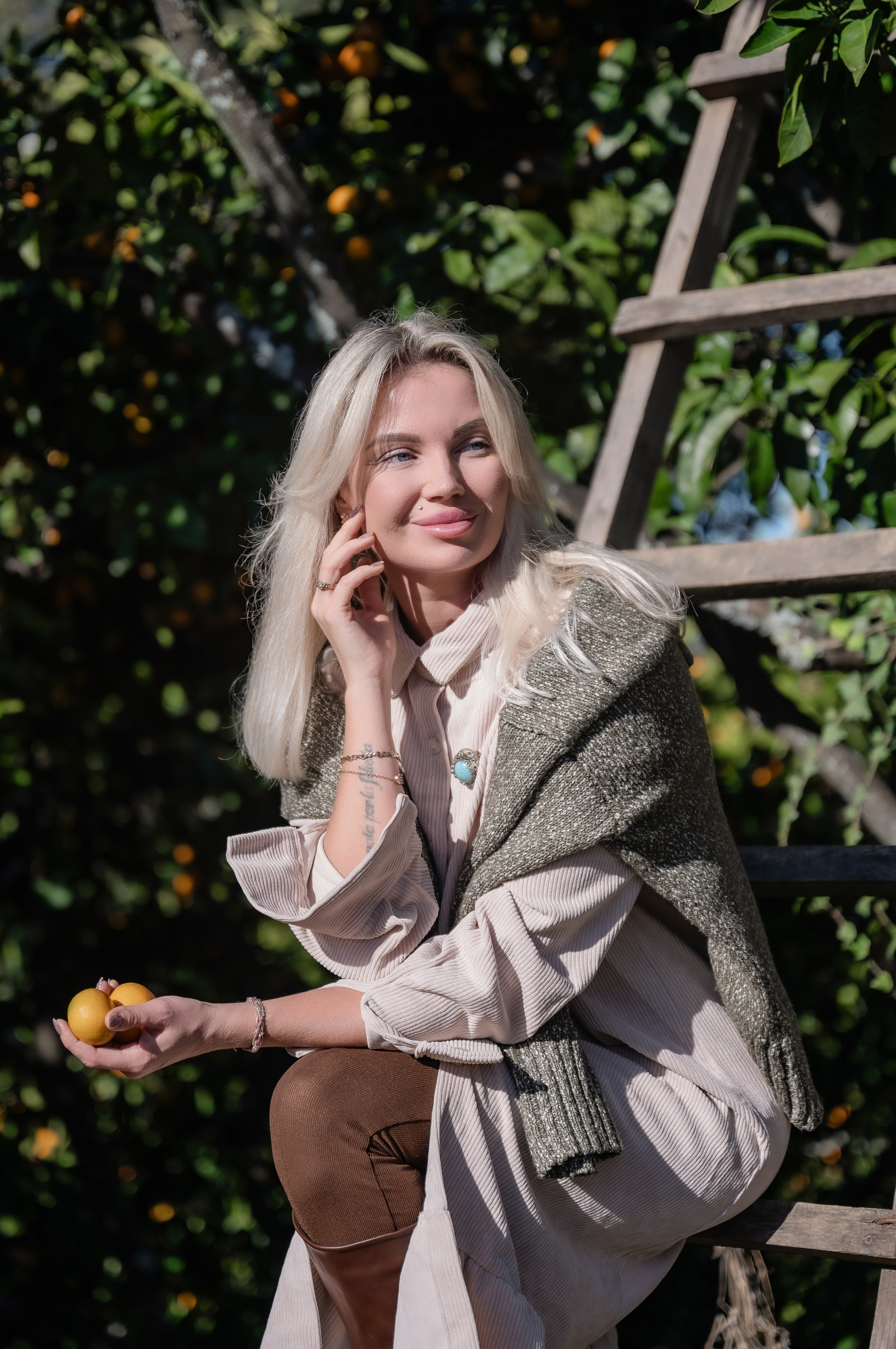 Мандариновый рай для Каролины и ее доченьки. Наталья Слесаренко фотограф в Сочи