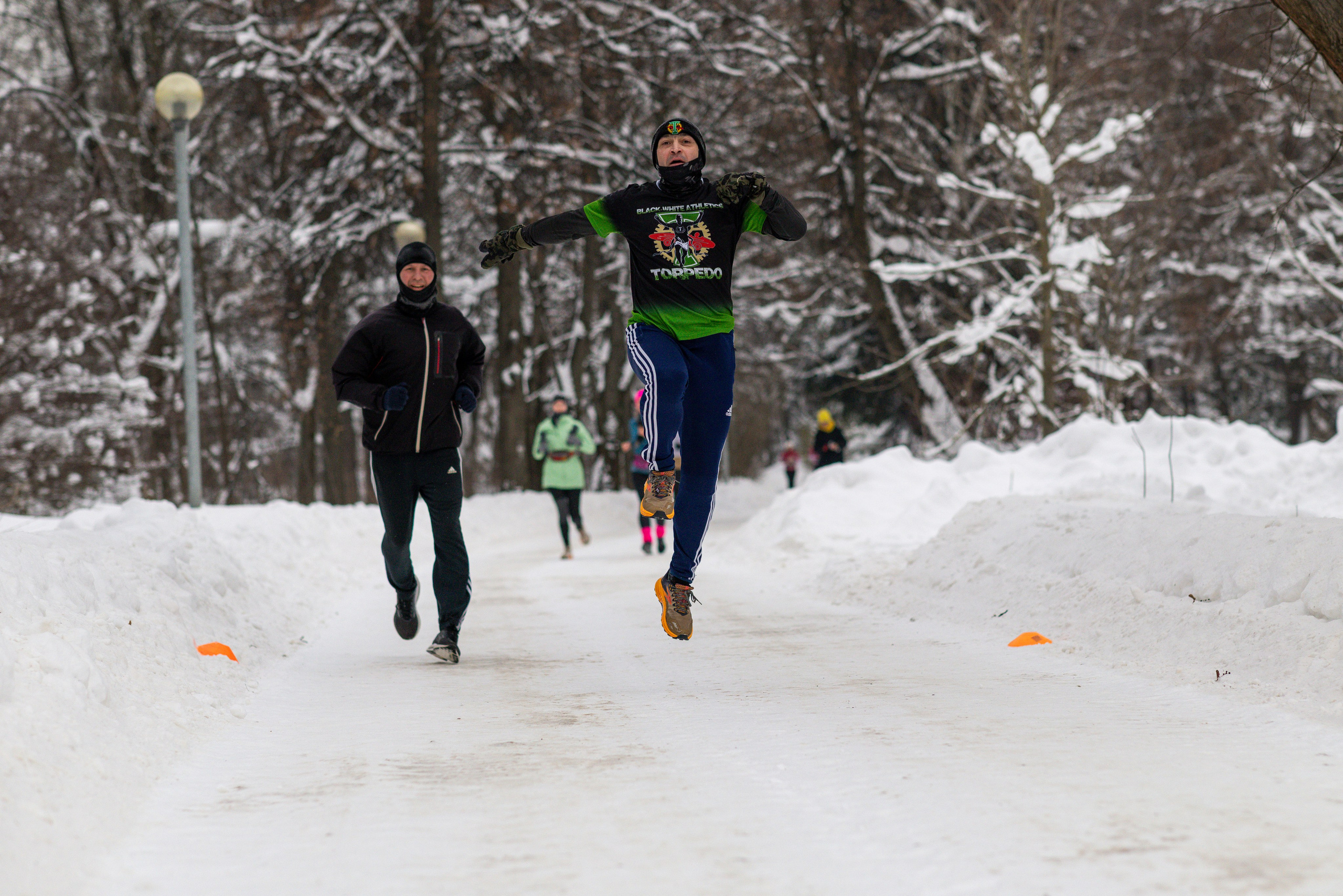 196 забег 5 вёрст в Тушино, 17.01.26. Фотограф Сергей Ловкий