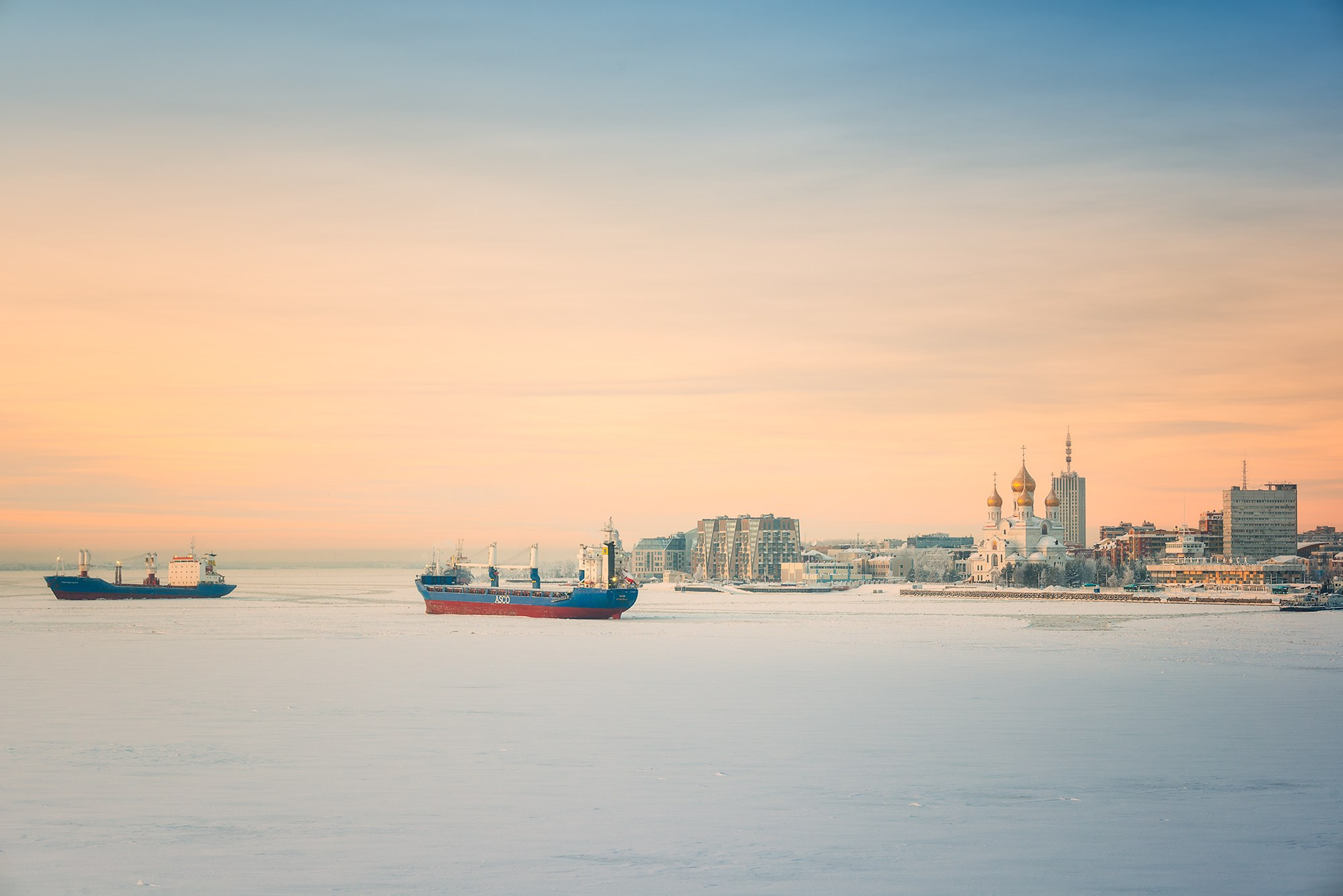 Город. Аэросъемка в Архангельске, Александр Ермолин