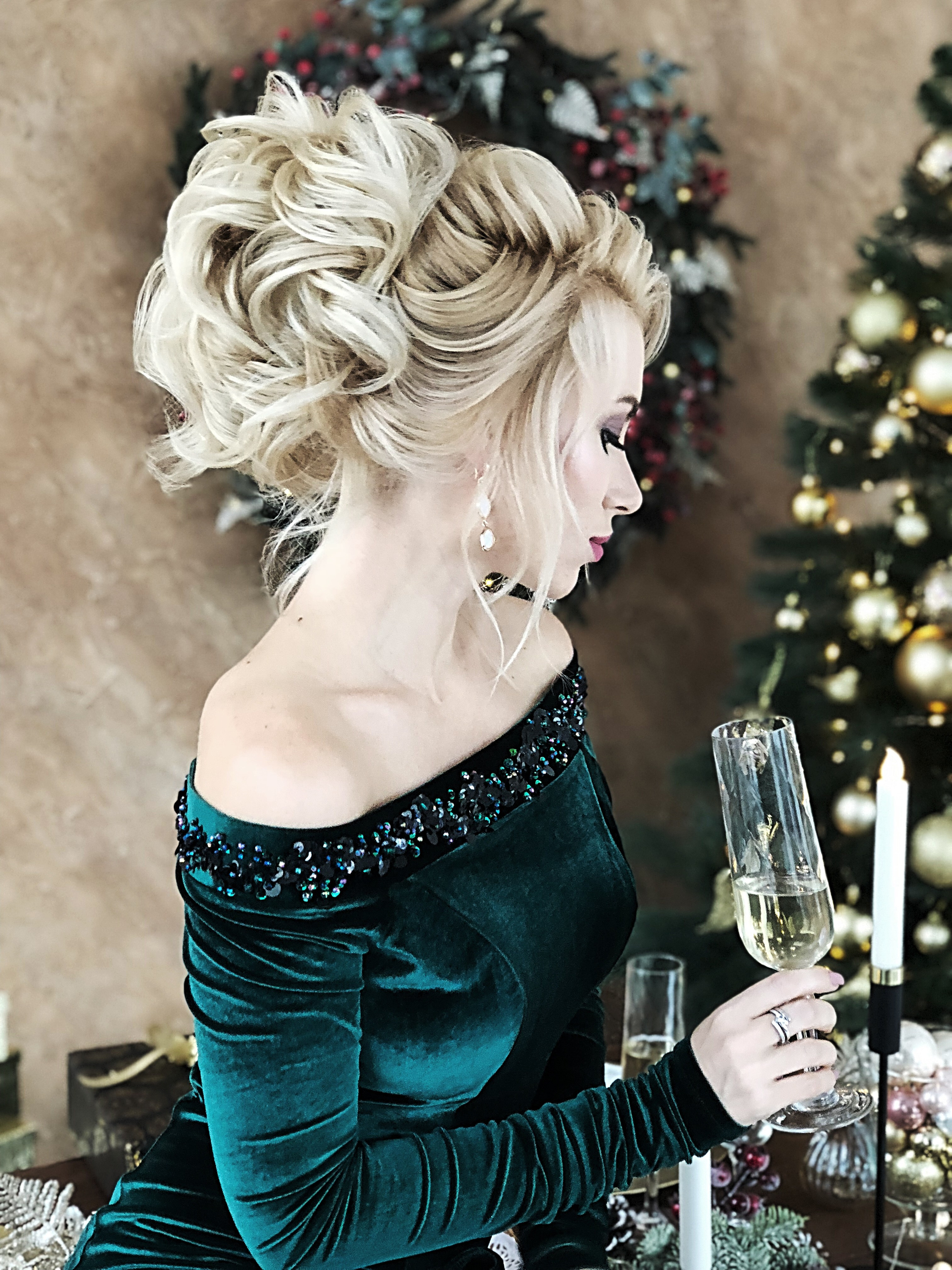 Вечерние образы. Прически и макияж на свадьбу, фотосессию, корпоратив от стилиста Кандаловой Елены в Москве, Домодедово