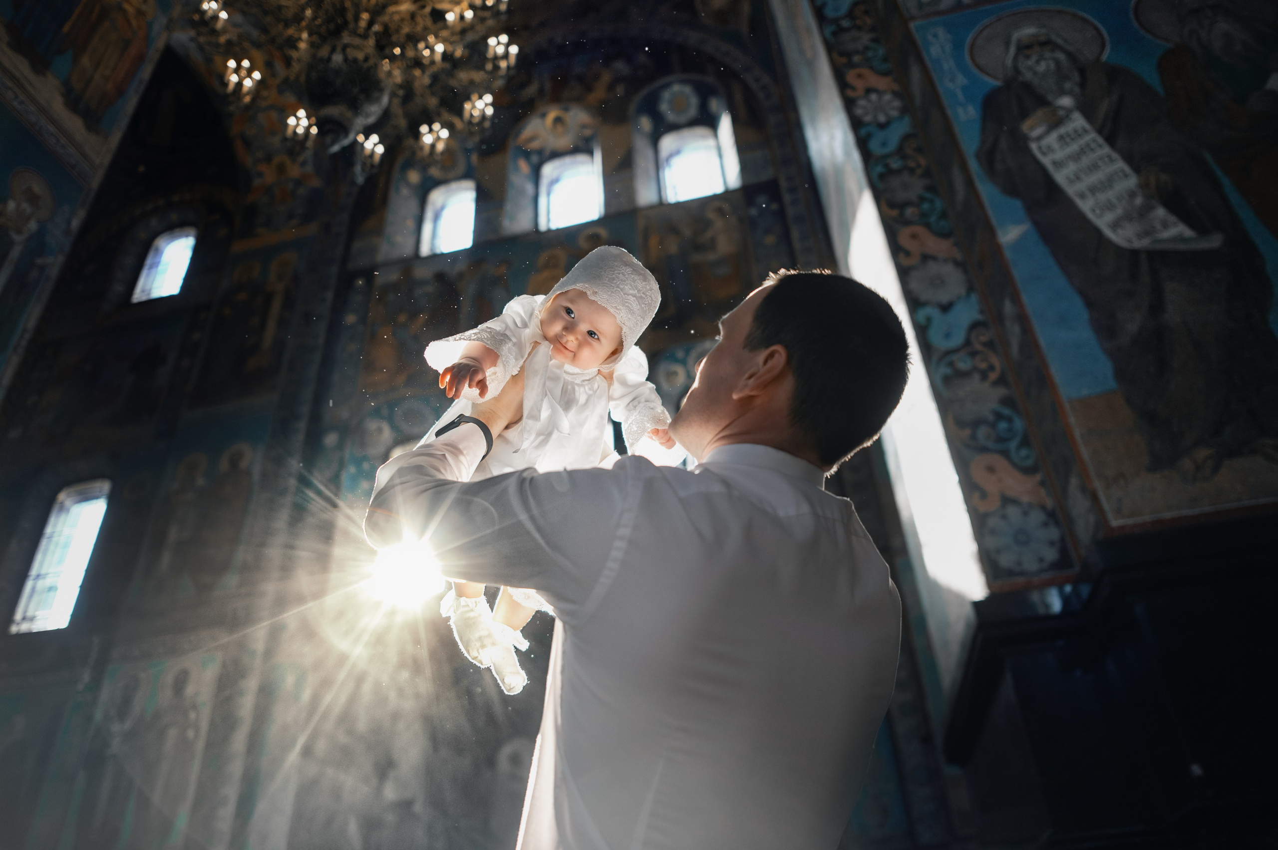 Таинство Крещения (постановочная съемка). Moscow_CPC