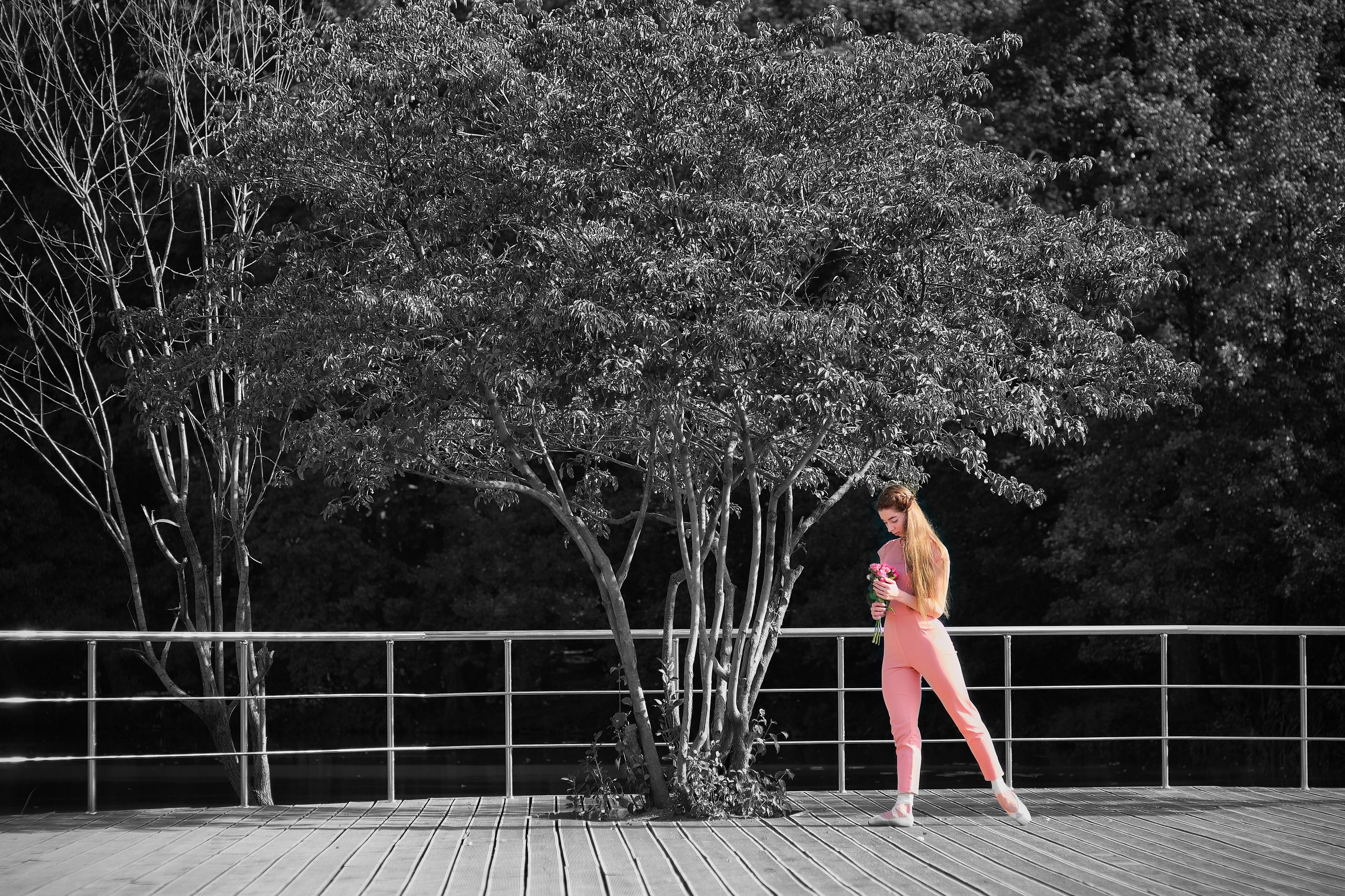 Фотосессия балерины в парке Пехорка