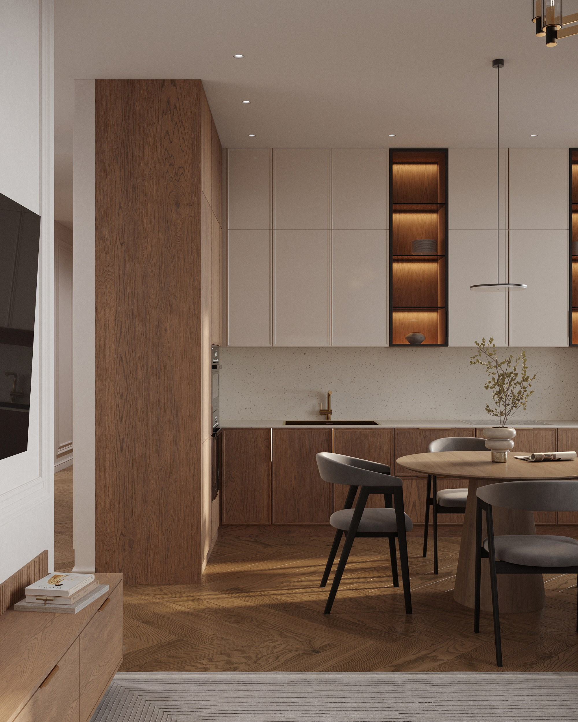 Дизайн трехкомнатной квартиры в ЖК Крыловка Парк Казань. Архитектор-дизайнер в Казани