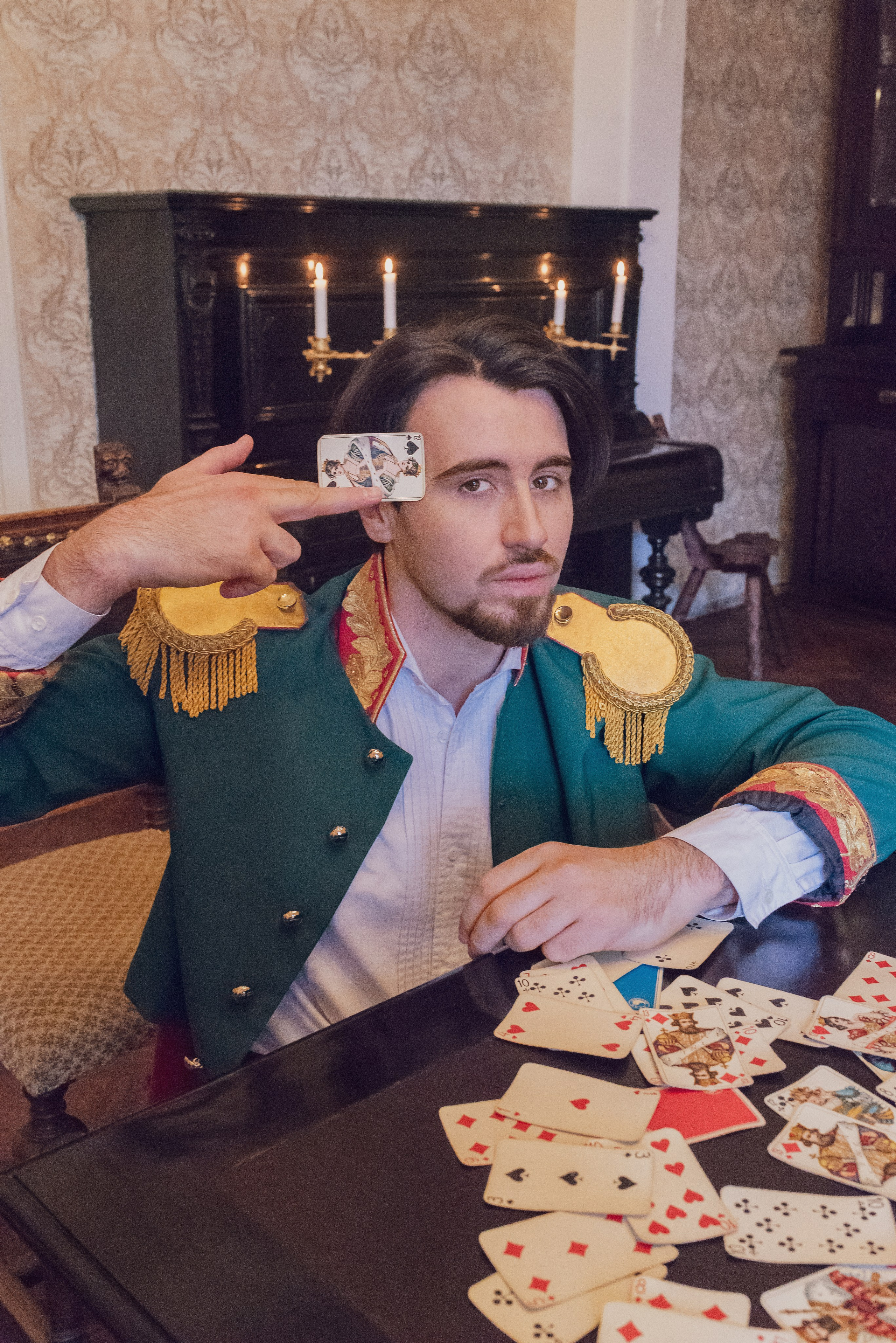 Съёмка «Пиковая дама» для Piterville. Фотограф, ретушёр, графический дизайнер в Петербурге Борякина Настя