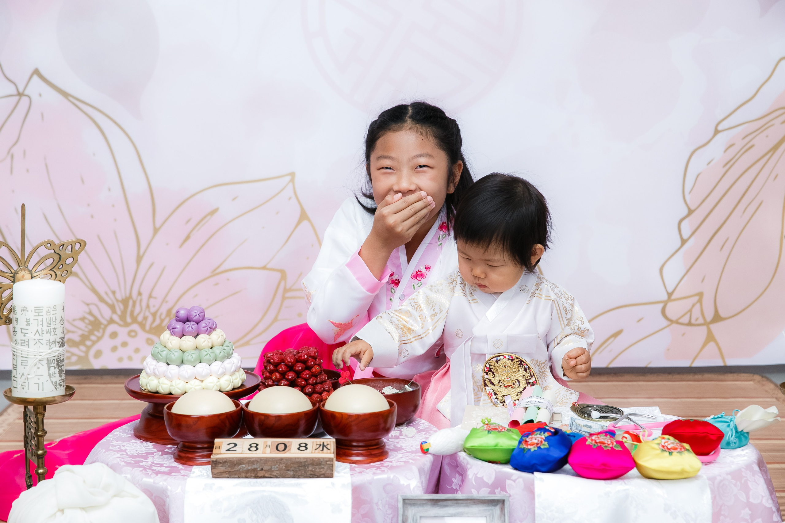 첫돌 Утренняя церемония (малыши). «Инбок» Фото студия