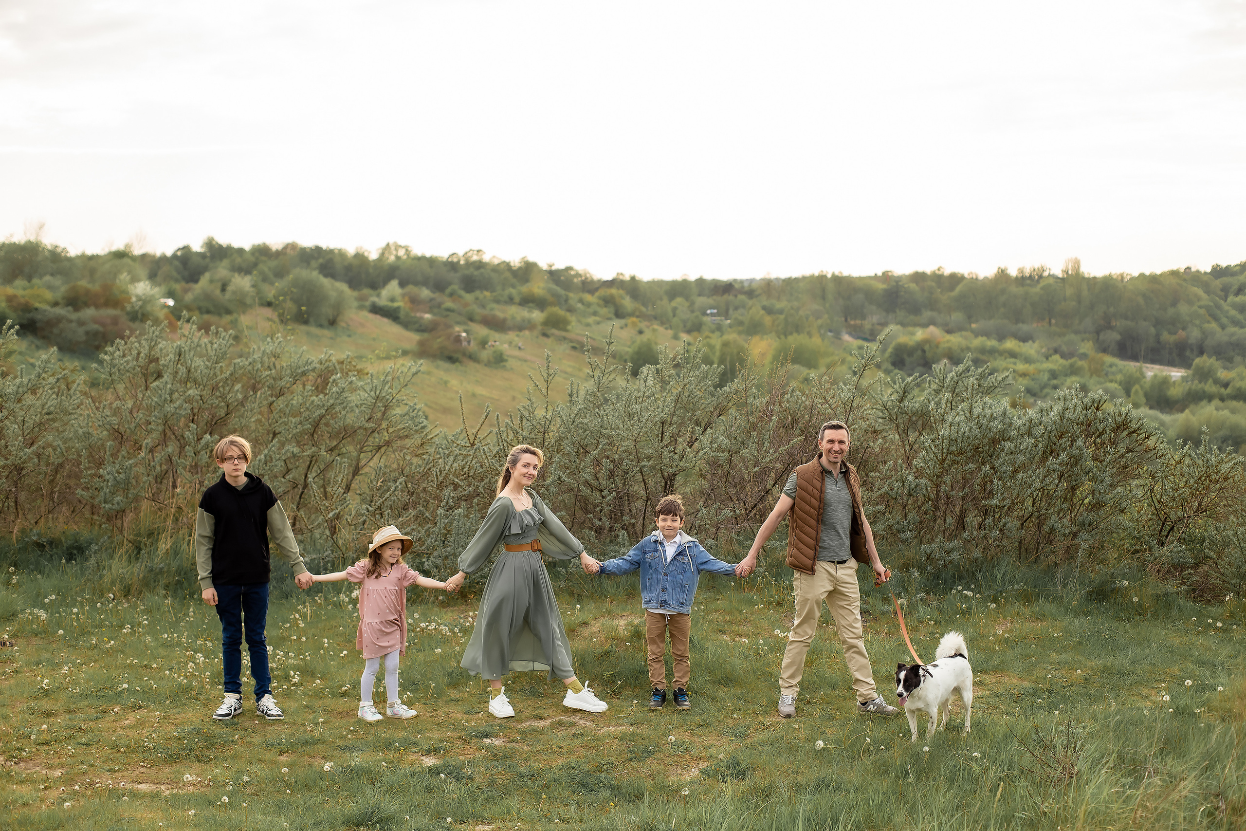 Елена, Дима, Леша, Саша, Маша и Бим. Филинская. Фотограф в Калининграде Решетникова Алина