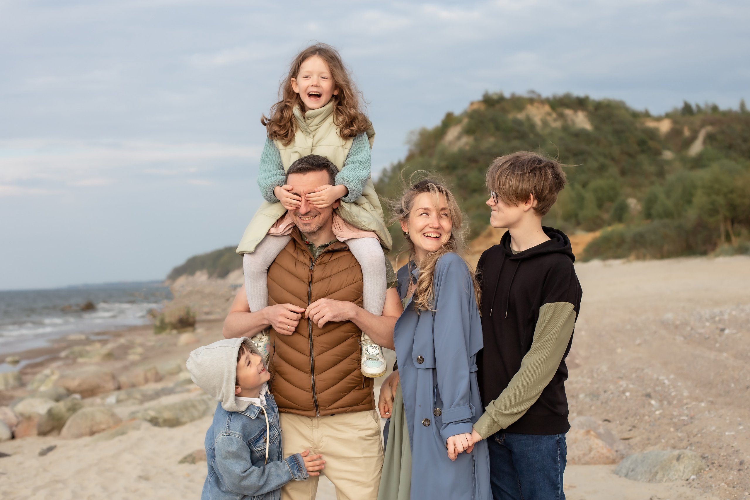 Елена, Дима, Леша, Саша, Маша и Бим. Филинская. Фотограф в Калининграде Решетникова Алина