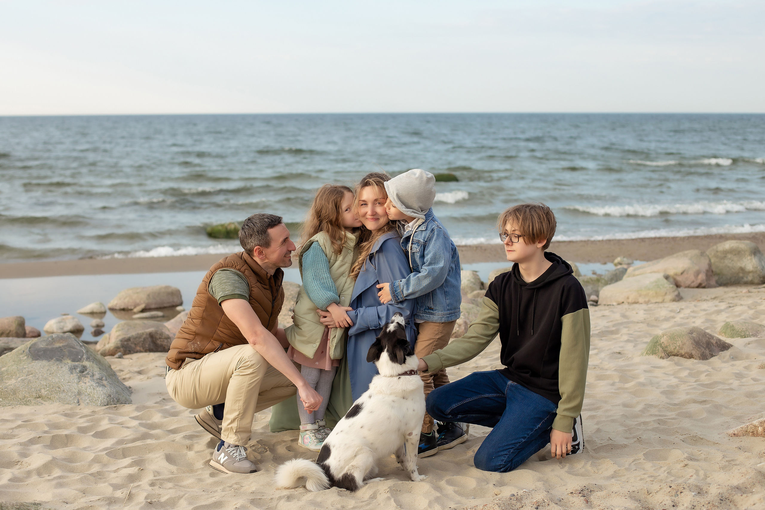 Елена, Дима, Леша, Саша, Маша и Бим. Филинская. Фотограф в Калининграде Решетникова Алина