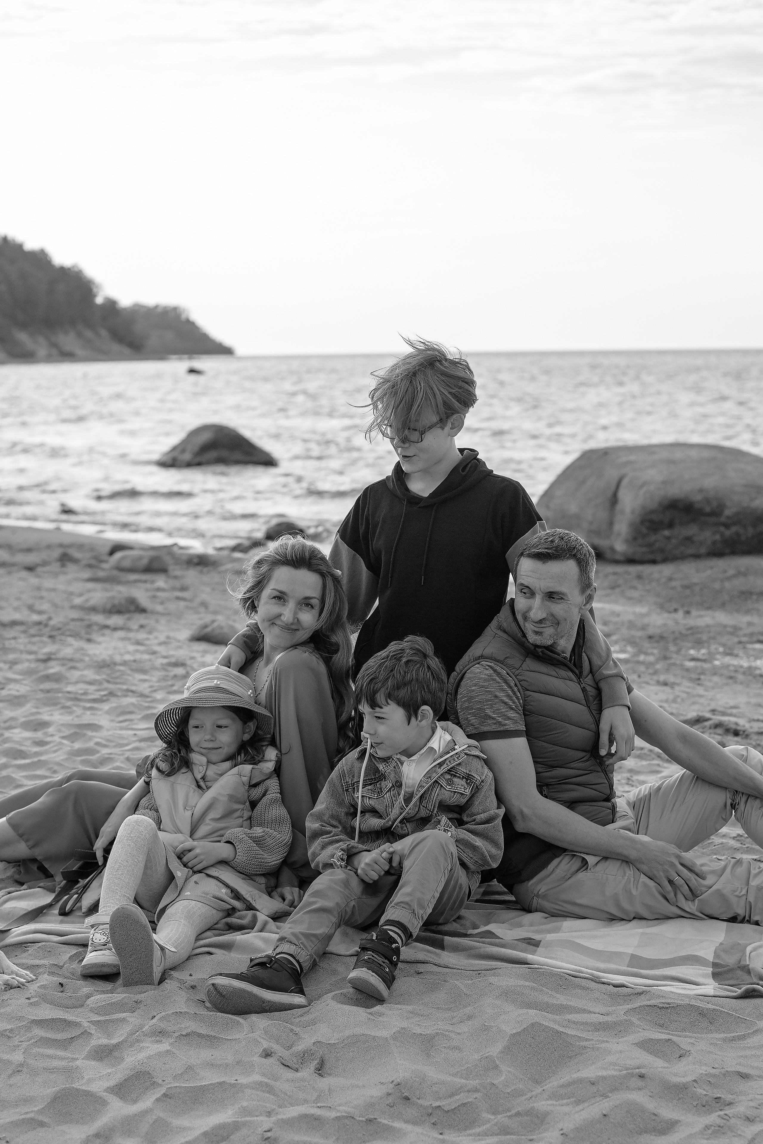 Елена, Дима, Леша, Саша, Маша и Бим. Филинская. Фотограф в Калининграде Решетникова Алина