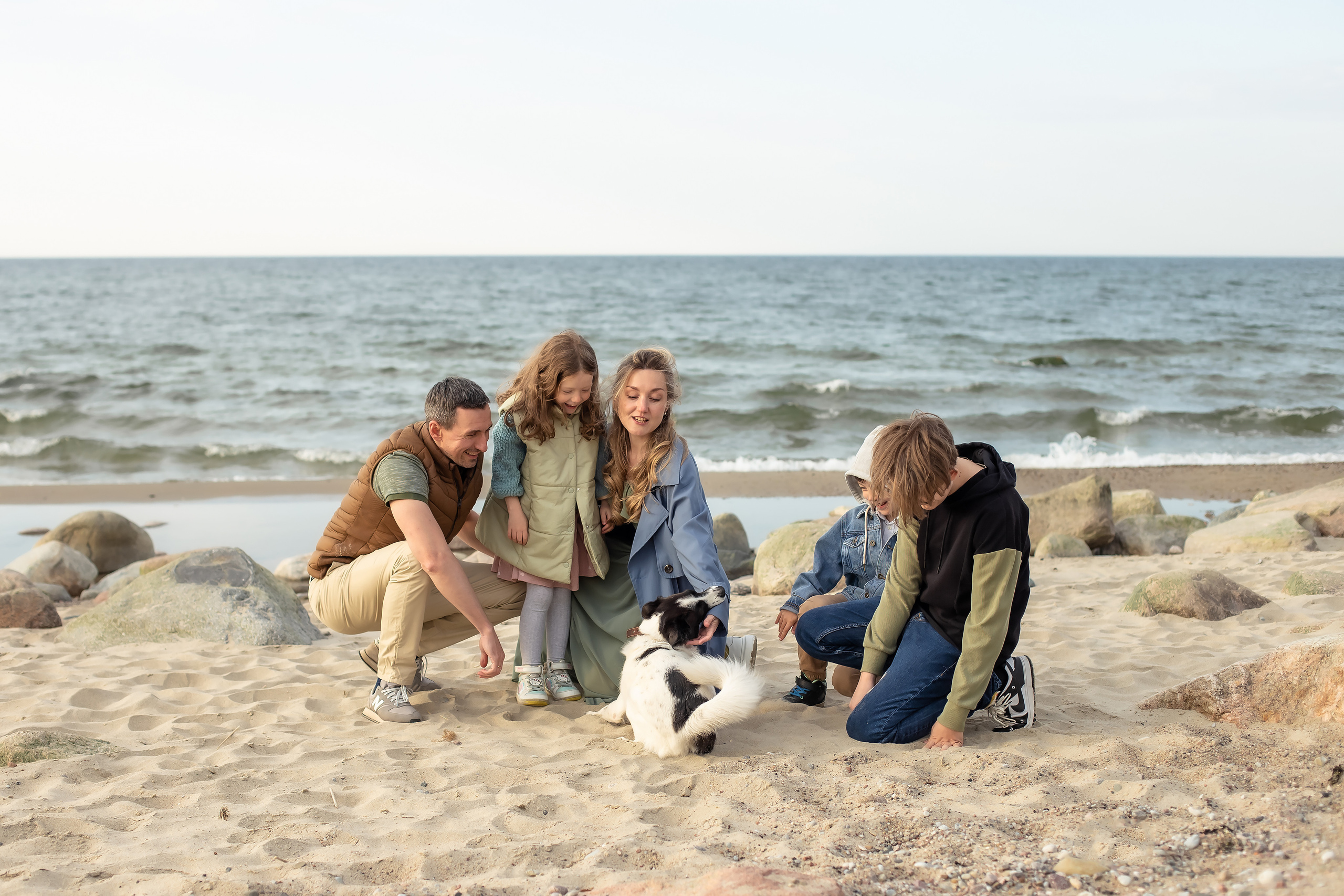 Елена, Дима, Леша, Саша, Маша и Бим. Филинская. Фотограф в Калининграде Решетникова Алина