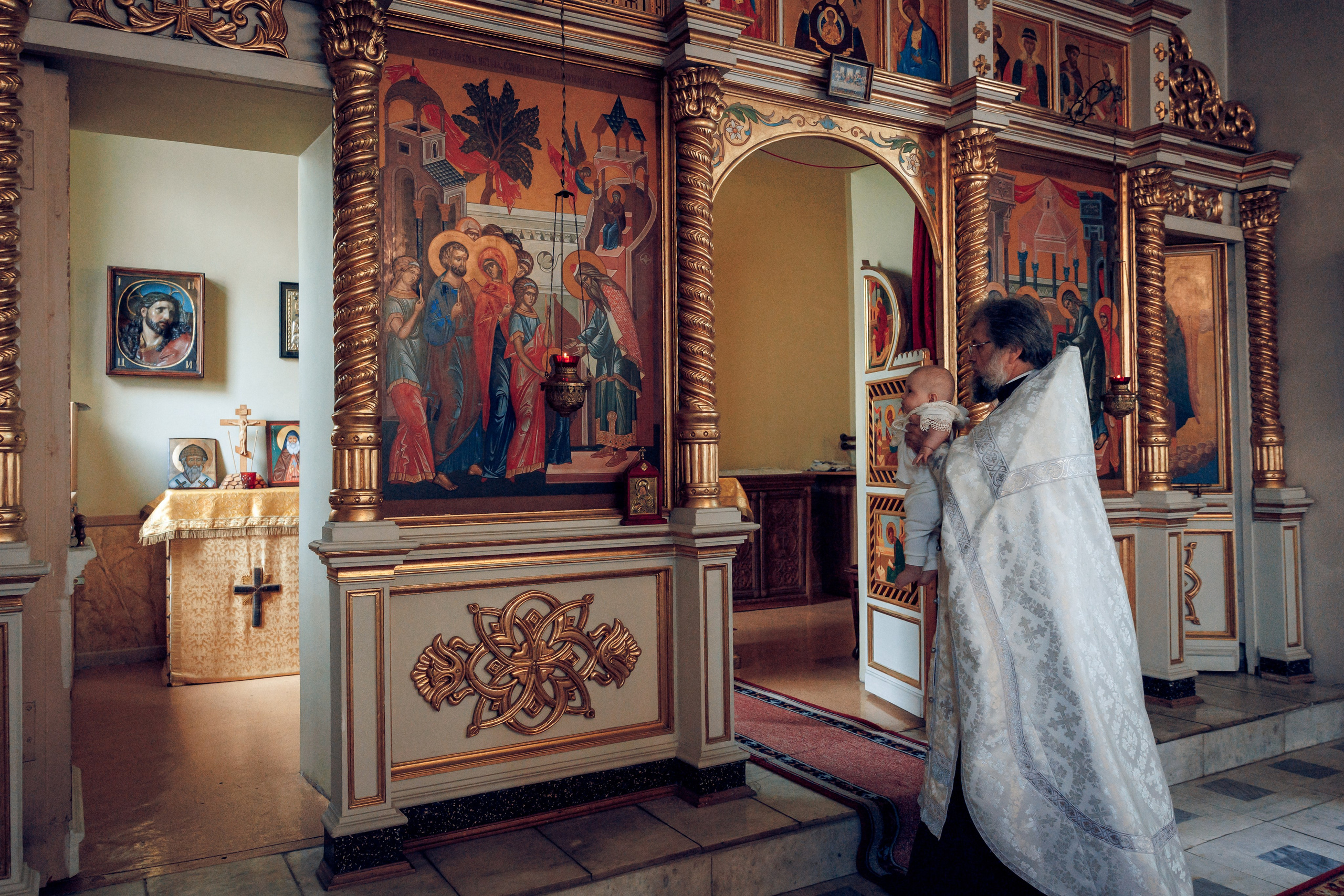 Крещение в Елоховском Богоявленном соборе. Профессиональный фотограф в Москве и Мо Мария Шантарёва