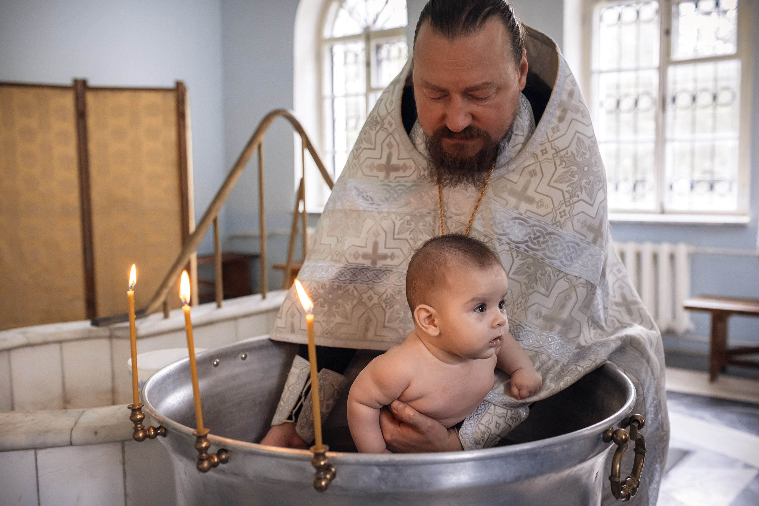 Крещение в Храме Влахернской иконы Божией Матери в Кузьминках. Профессиональный фотограф в Москве и Мо Мария Шантарёва