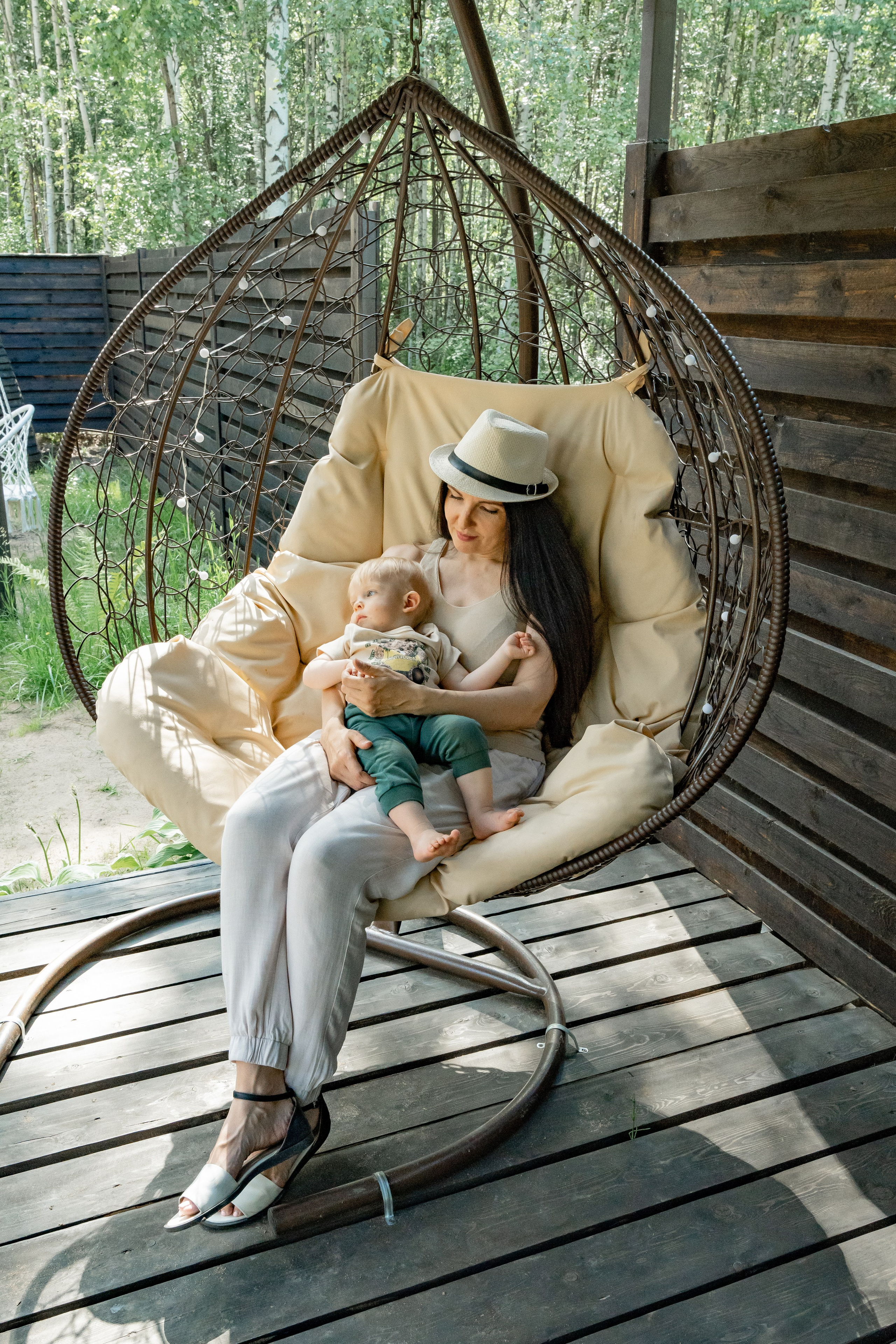 Семья на отдыхе