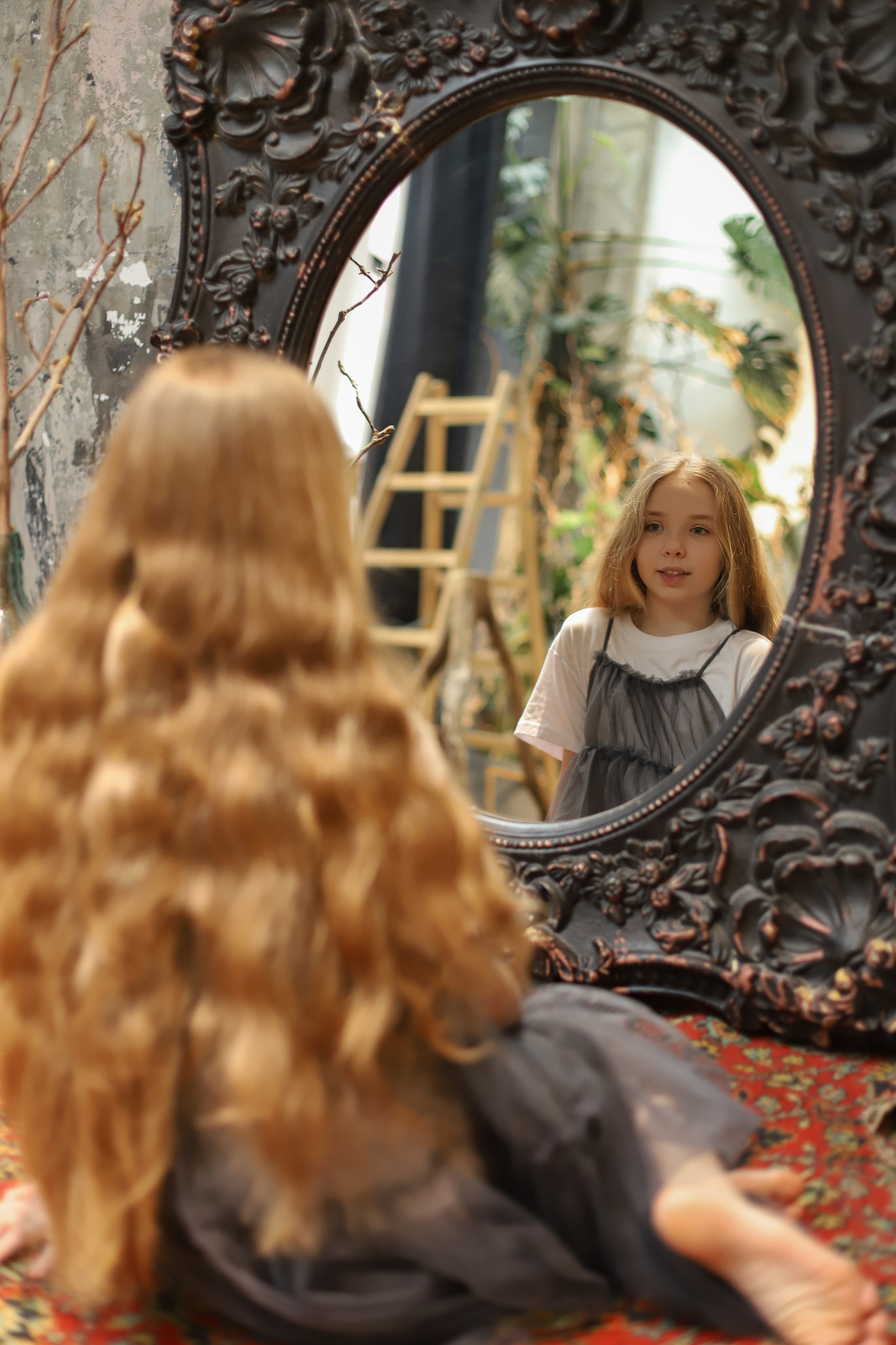 Мама+дочка в атмосферной студии). Фотограф в Москве Елена Дроботя