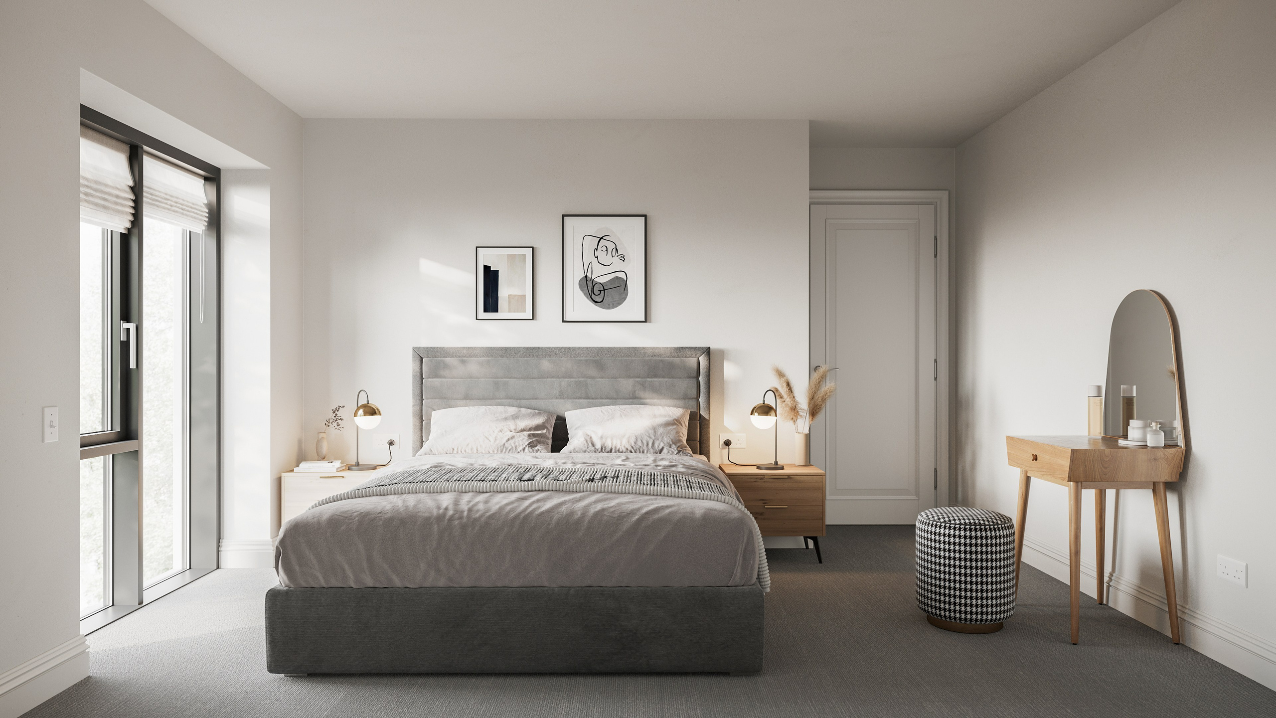Apartment interior, White Chalk, UK
