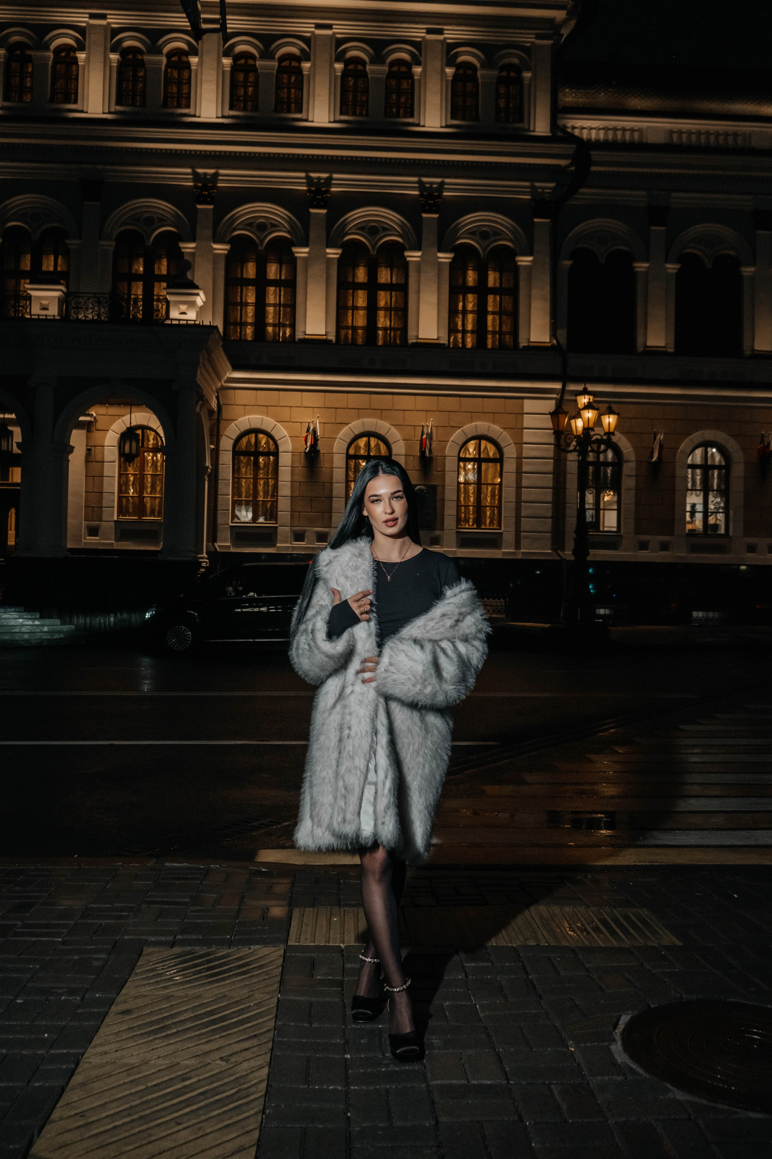 Ночь. Улица. Фонарь. Полина. Свадебный и портретный фотограф Казань | Белебей