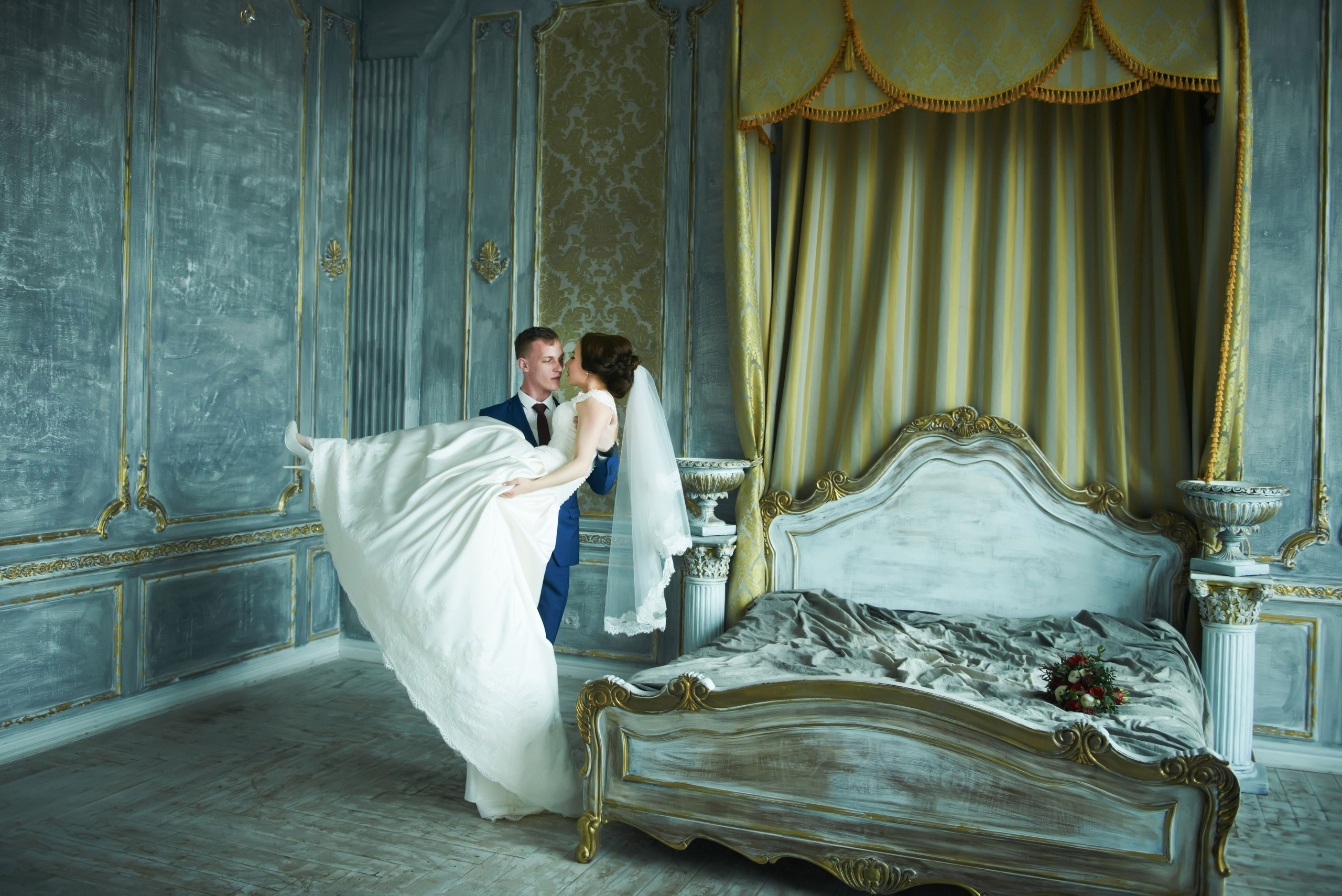 Индира и Дмитрий (свадебная фотосессия в Ботаническом саду и в фотостудии). Портретный, семейный и свадебный фотограф в Санкт-Петербурге и в Пушкине Ширяев Денис