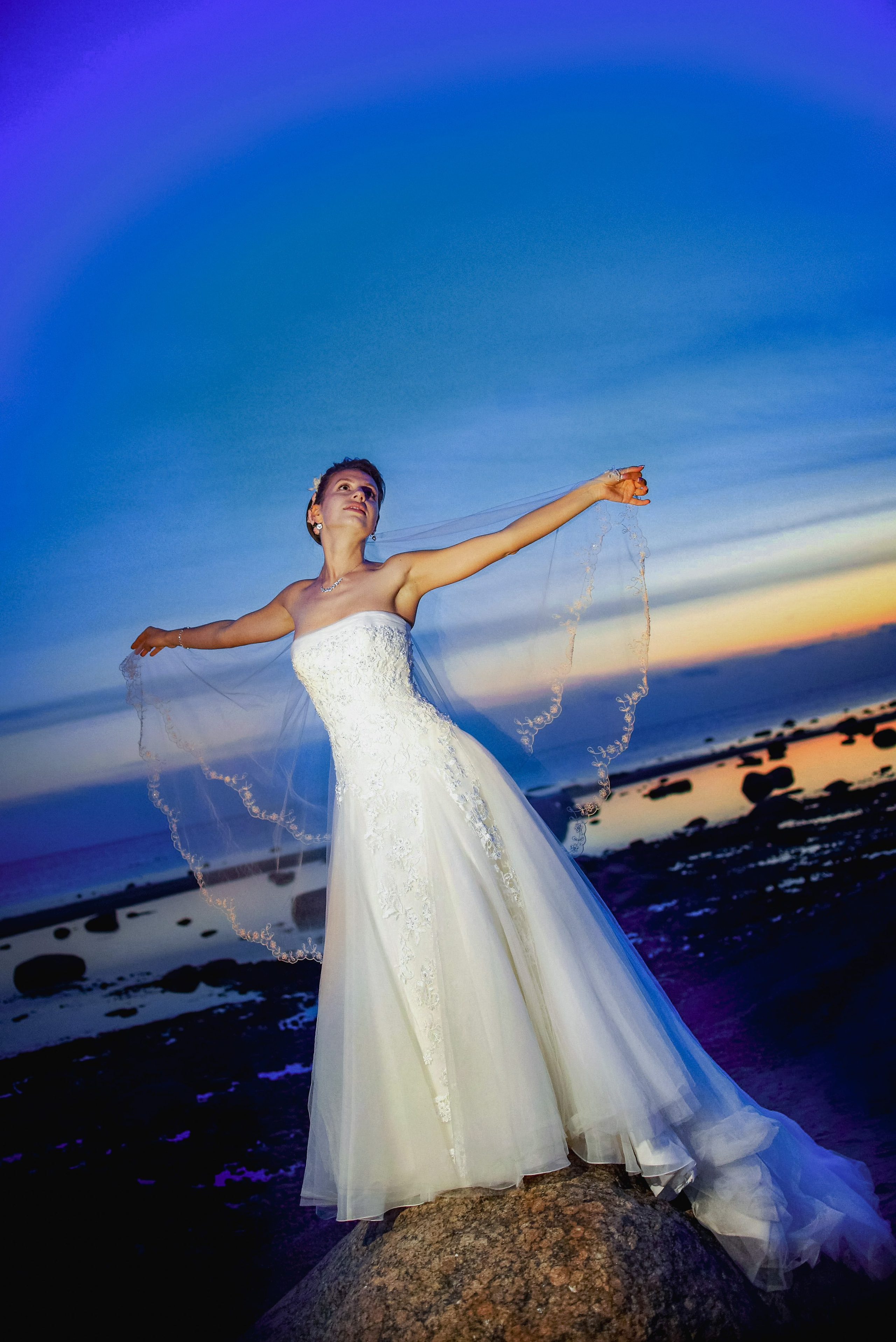 Маргарита и Алексей (выездная регистрация, фотосессия на Финском заливе, в яхт-клубе на закате). Портретный, семейный и свадебный фотограф в Санкт-Петербурге и в Пушкине Ширяев Денис