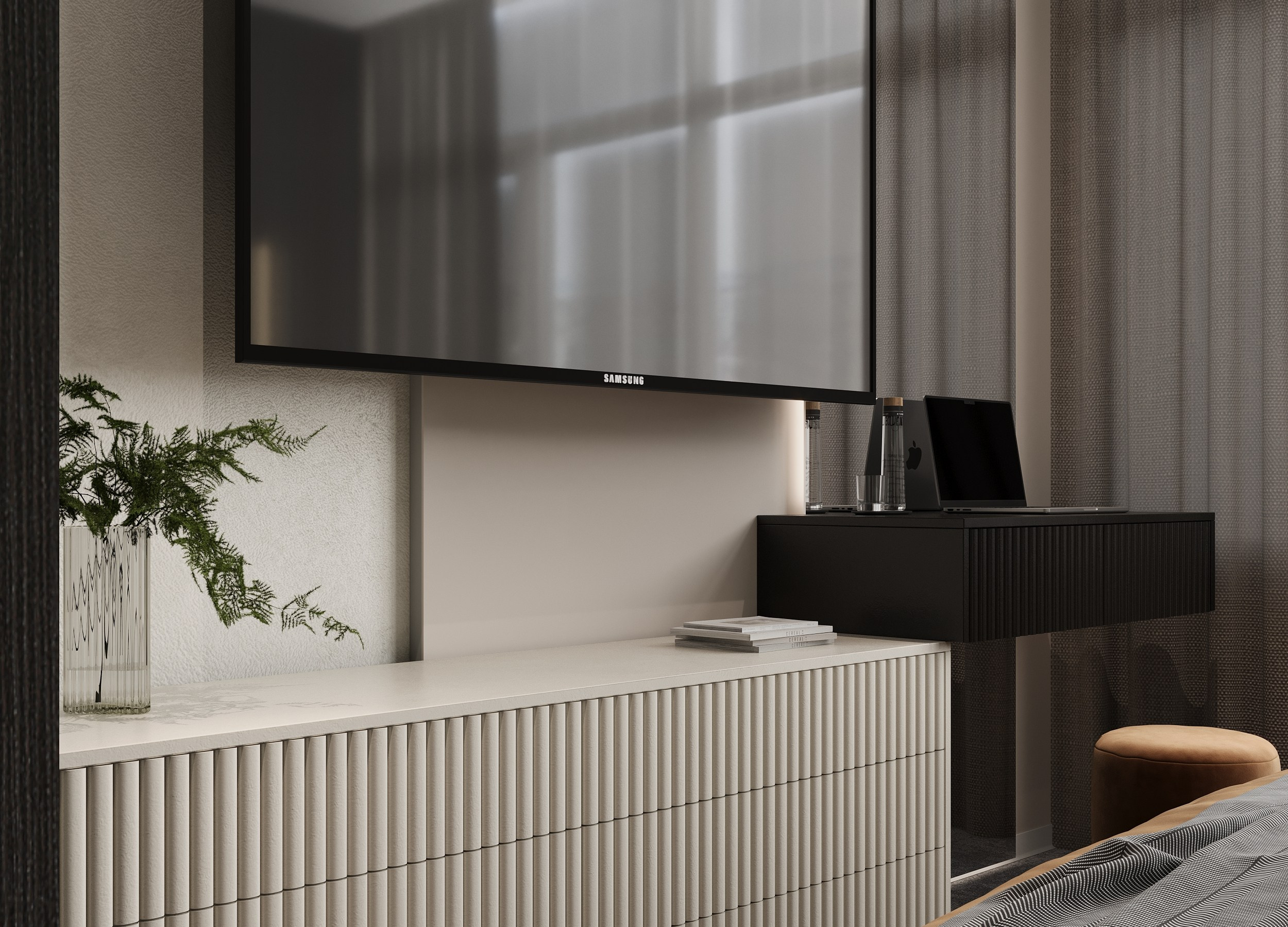 Студия 28 м². 3D визуализация