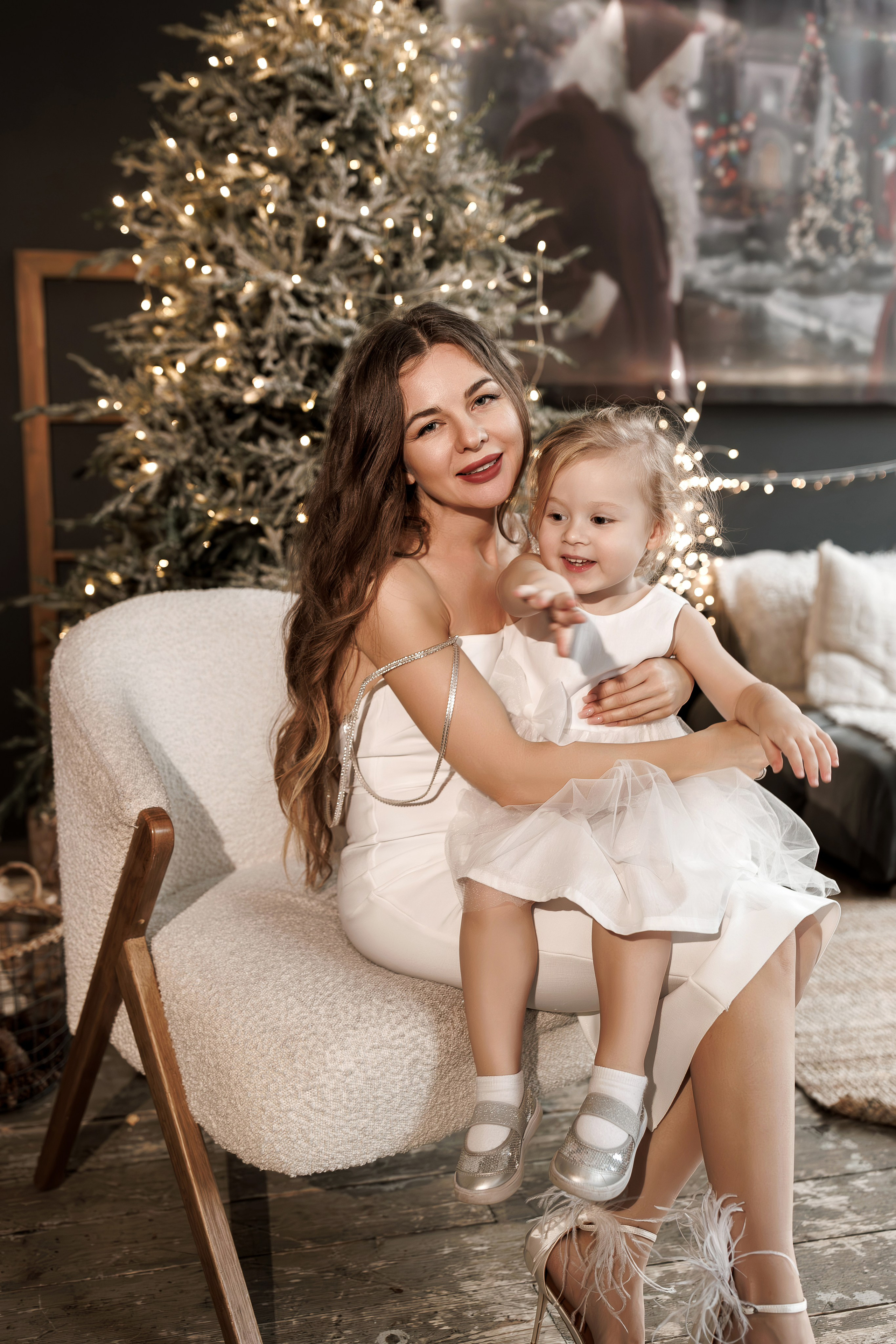 Новогодняя семейная фотосессия в студии FAMOUS (на Павелецкой). Свадебный и семейный фотограф в Москве и МО Елена Агапова