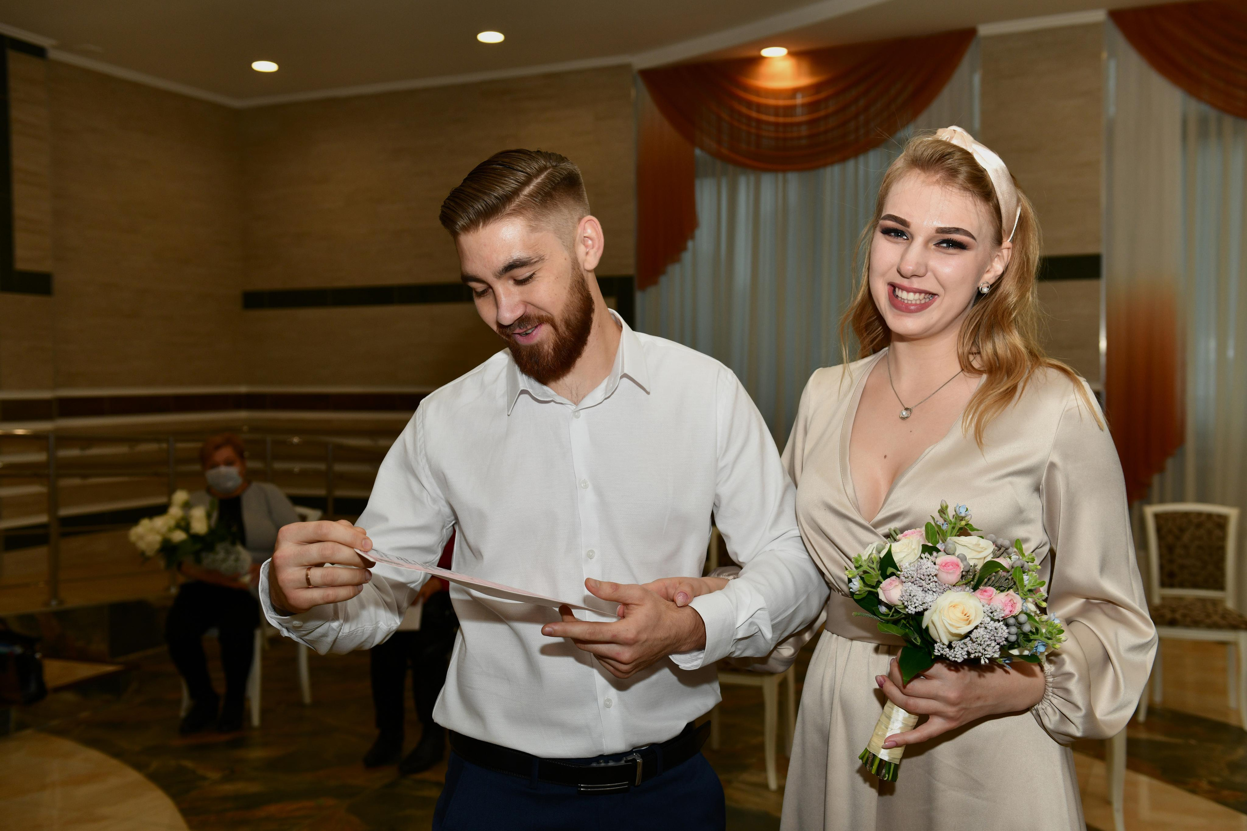 Регистрация брака Елены и Никиты. Свадебный и портретный фотограф в Москве Галина Борисова