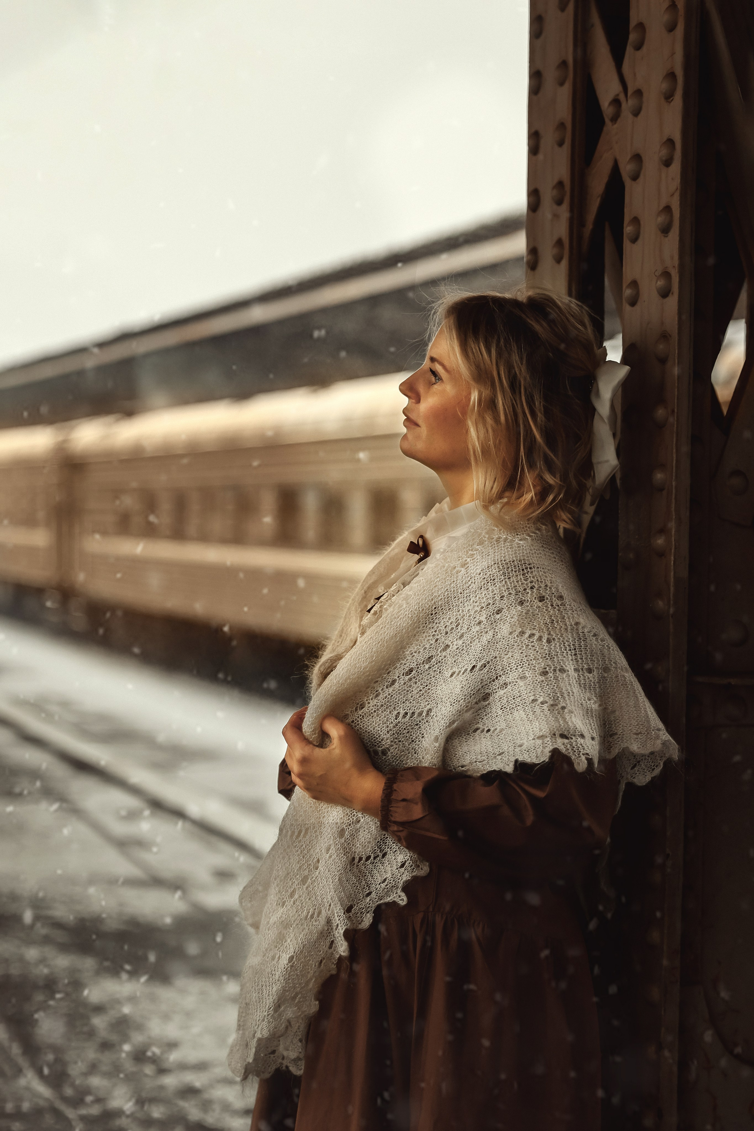 Ретро съемка на Витебском вокзале. Фотограф — Татьяна Кириллова, г. Санкт-Петербург