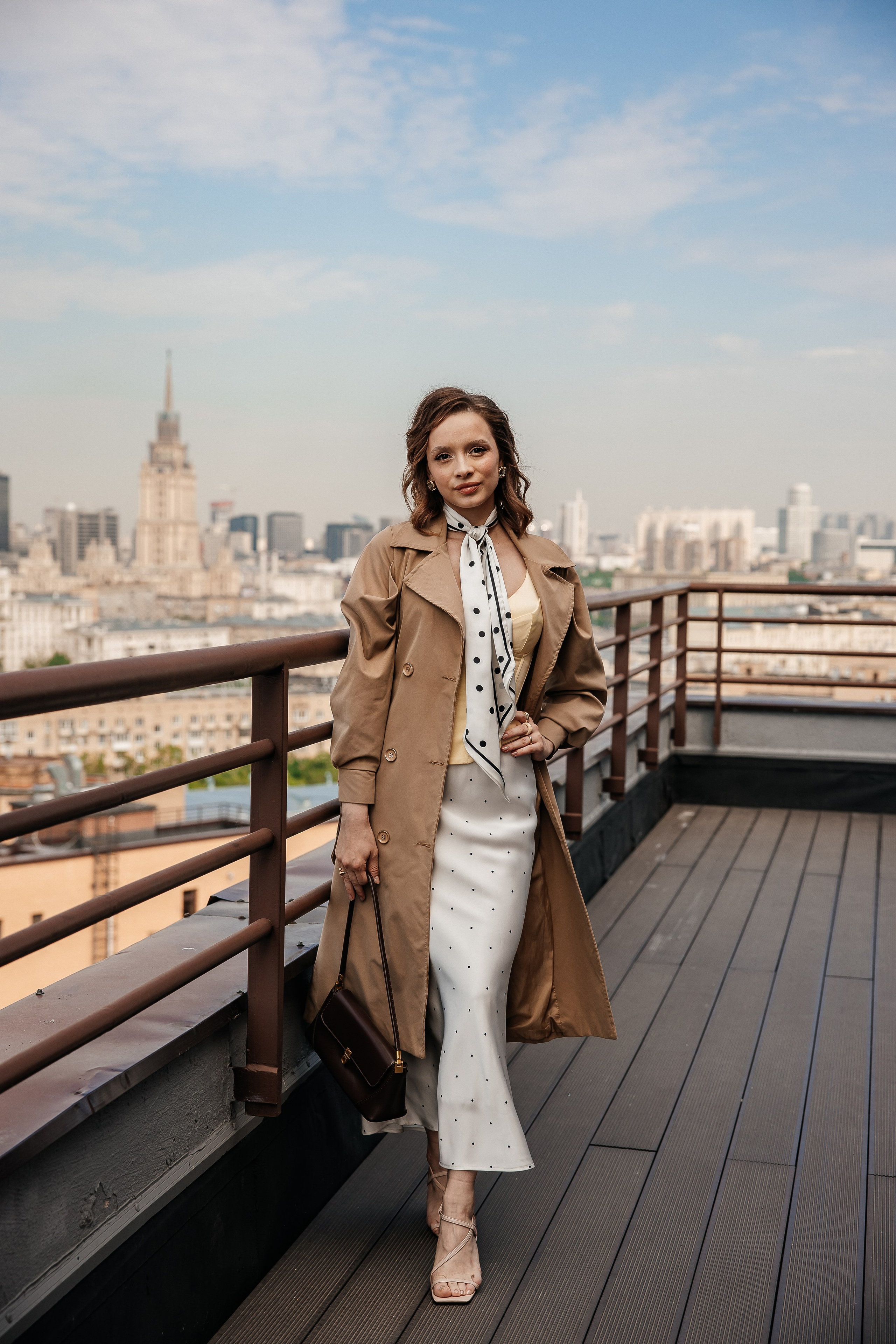 Романтическая прогулка на крыше. Свадебный и семейный фотограф в Москве Красинская Мария