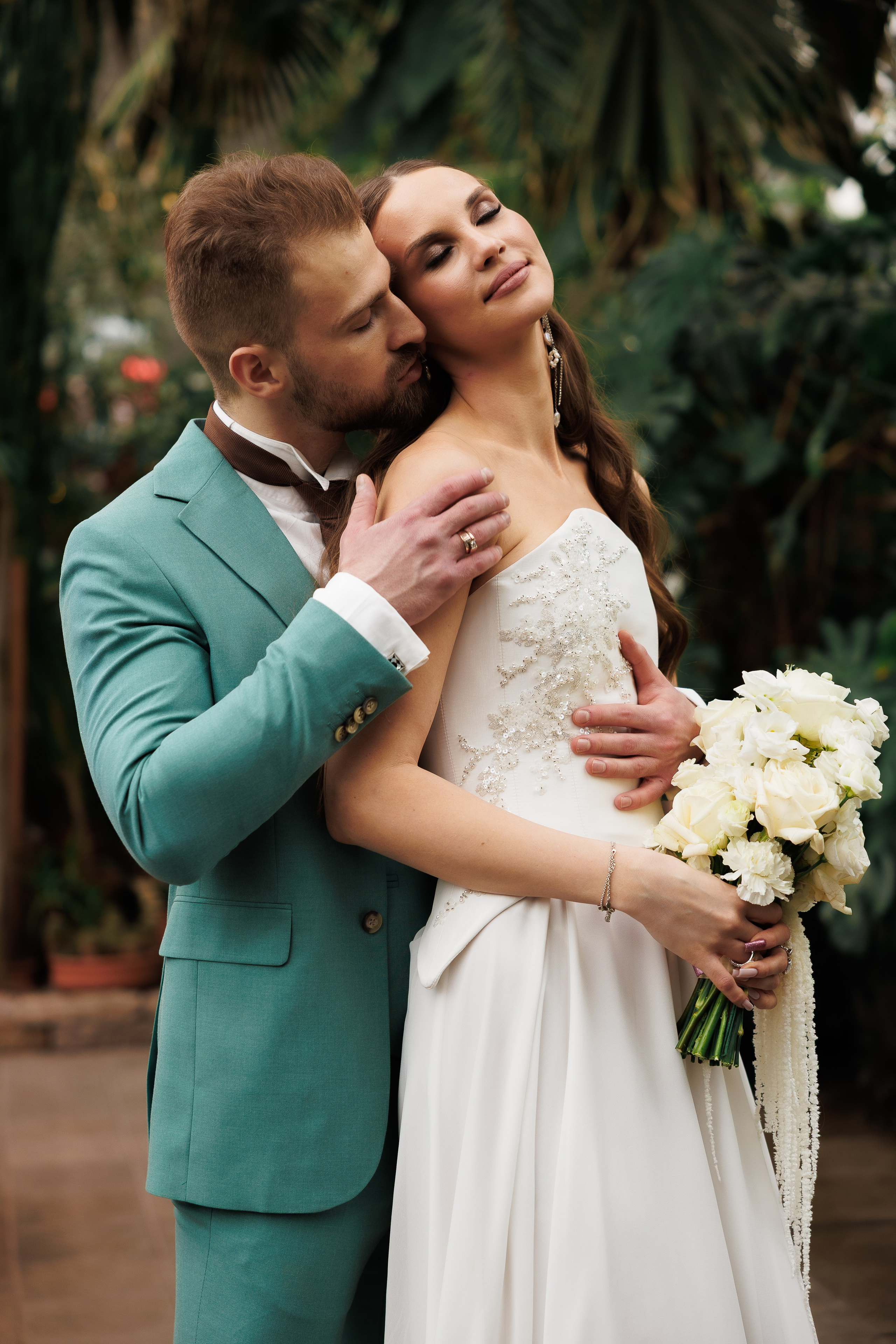 Свадебная прогулка в оранжерее. Питер. Свадебный и семейный фотограф в Москве Красинская Мария