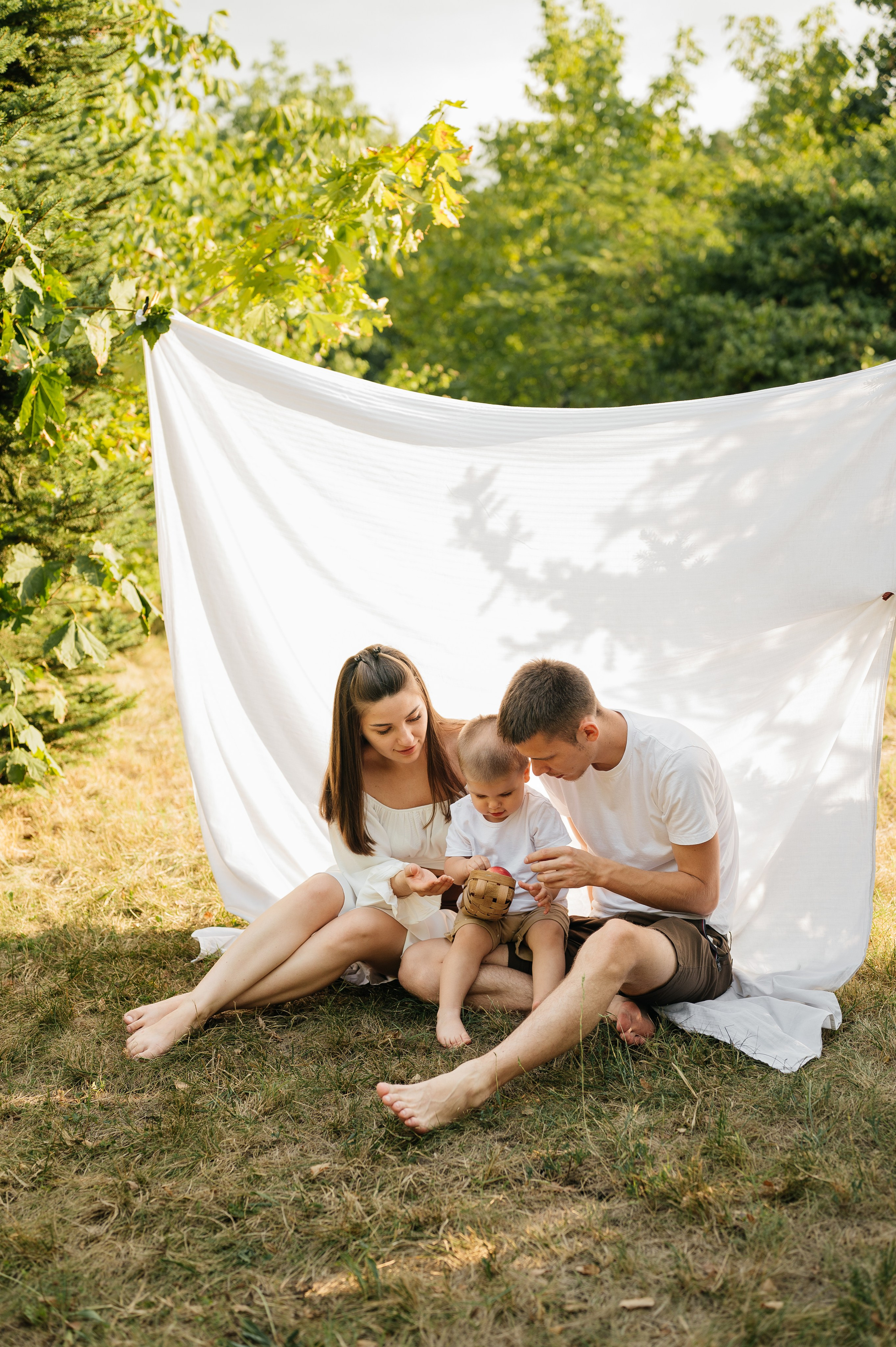 Летняя семейная фотосессия в парке. Свадебный и семейный фотограф в Краснодаре Алина Мельник