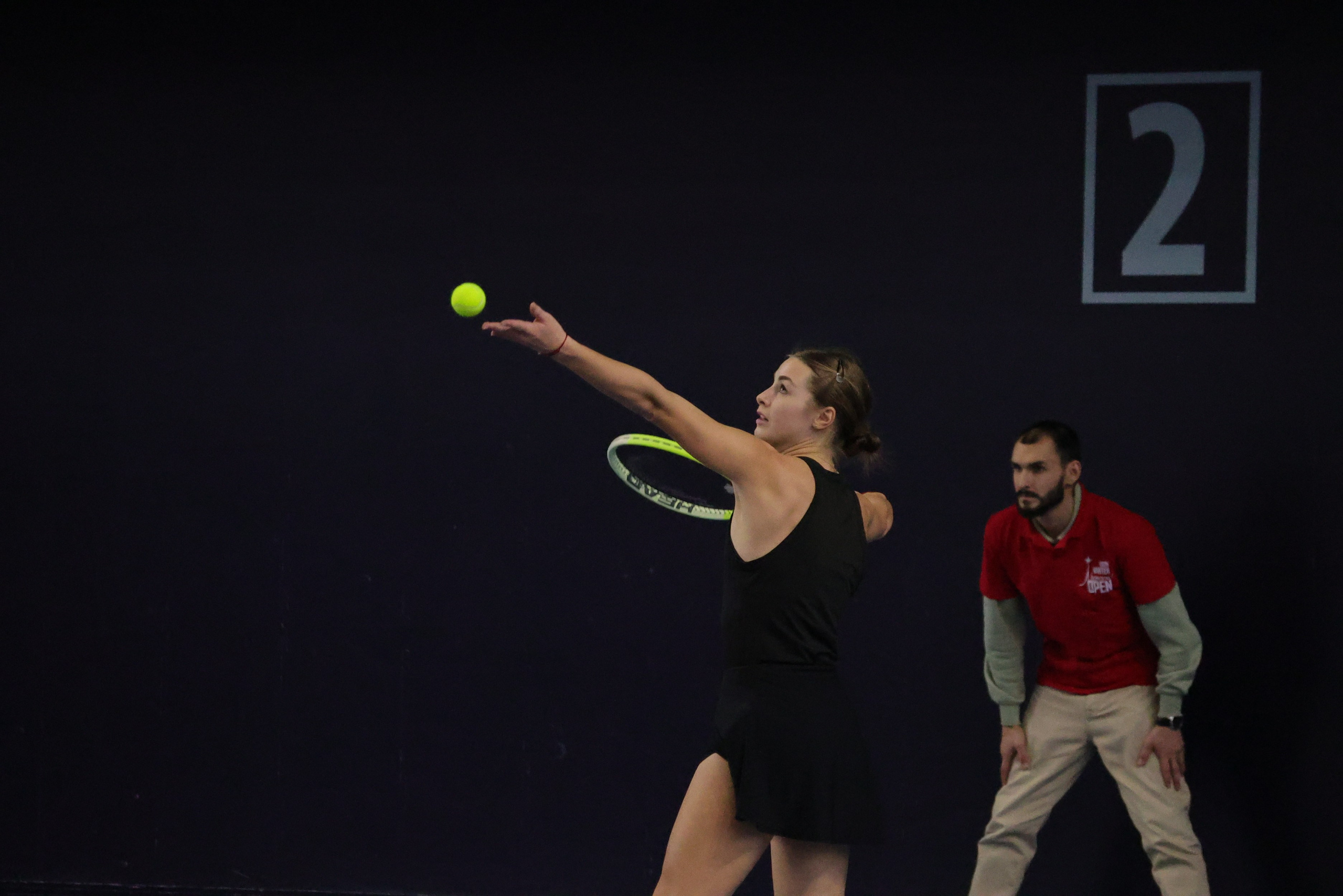 Открытый зимний кубок по теннису Winter Moscow Open 2025. Репортажный фотограф, спортивный фотограф в Москве и области