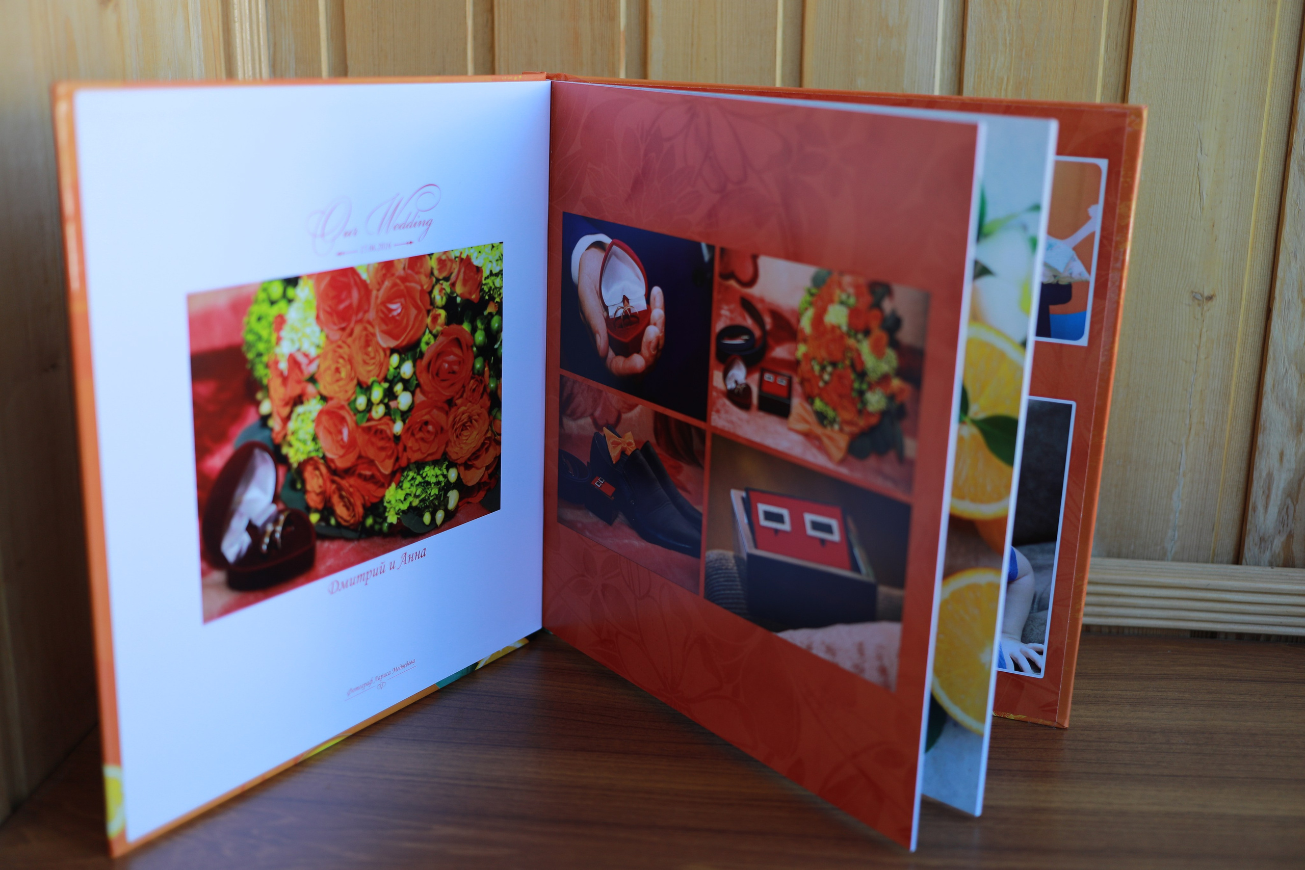 medlori fotobook Фотокниги в Липецке. Свадебная фотокнига «WEDDING DAY» Фотокнига постраничная (от 20 до 40 страниц), цена зависит от количества разворотов. Варианты фотокниг, созданные мной от фотосъёмки до дизайна. Цена: от 7500 руб за 10 разворотов. Обложка жёсткая, листы 350 мг. Фотограф Медведева Лариса.
