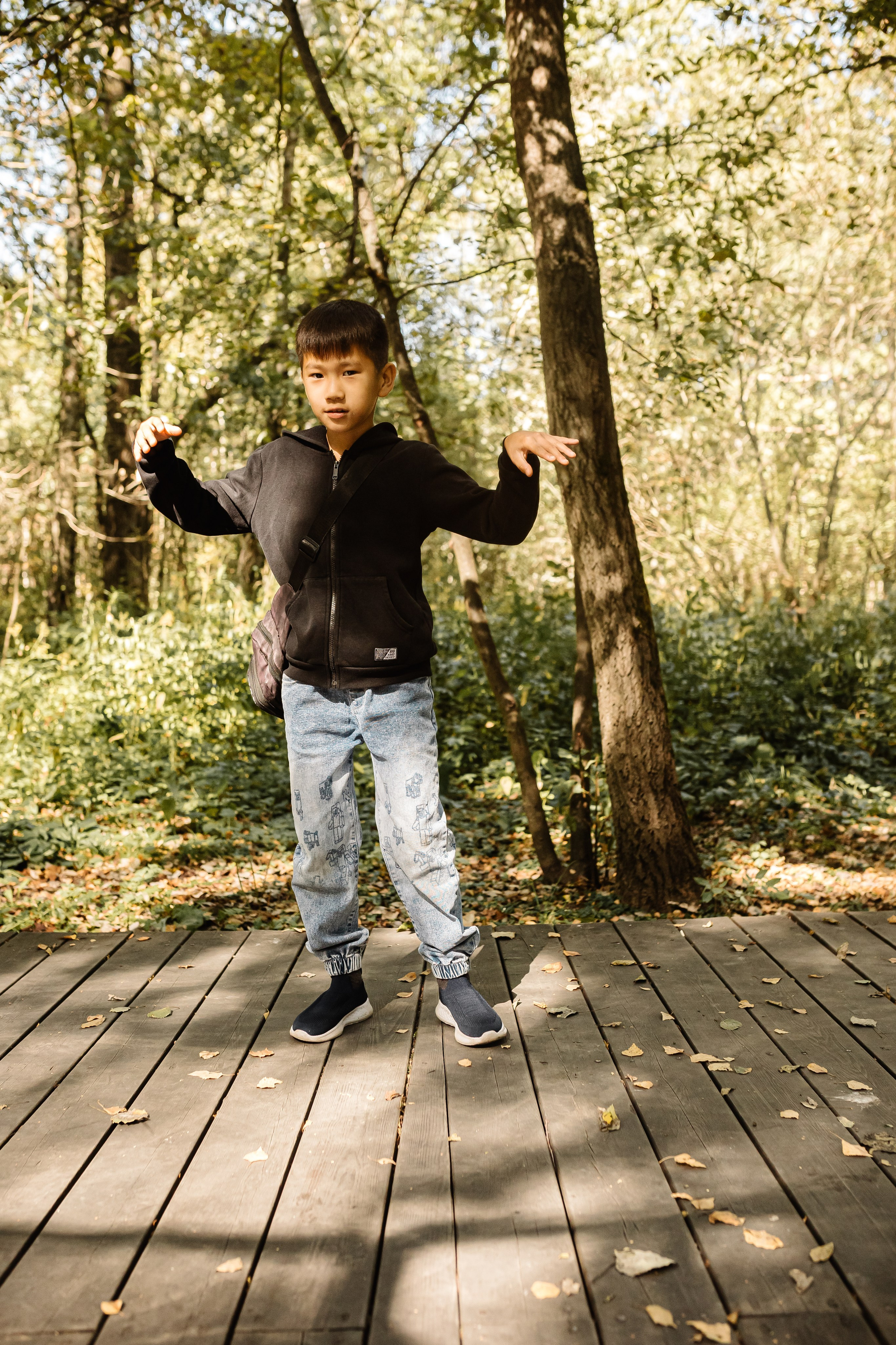 Репортаж школьной прогулки в парке. Семейный и женский фотограф в Москве Надежда Воробьева
