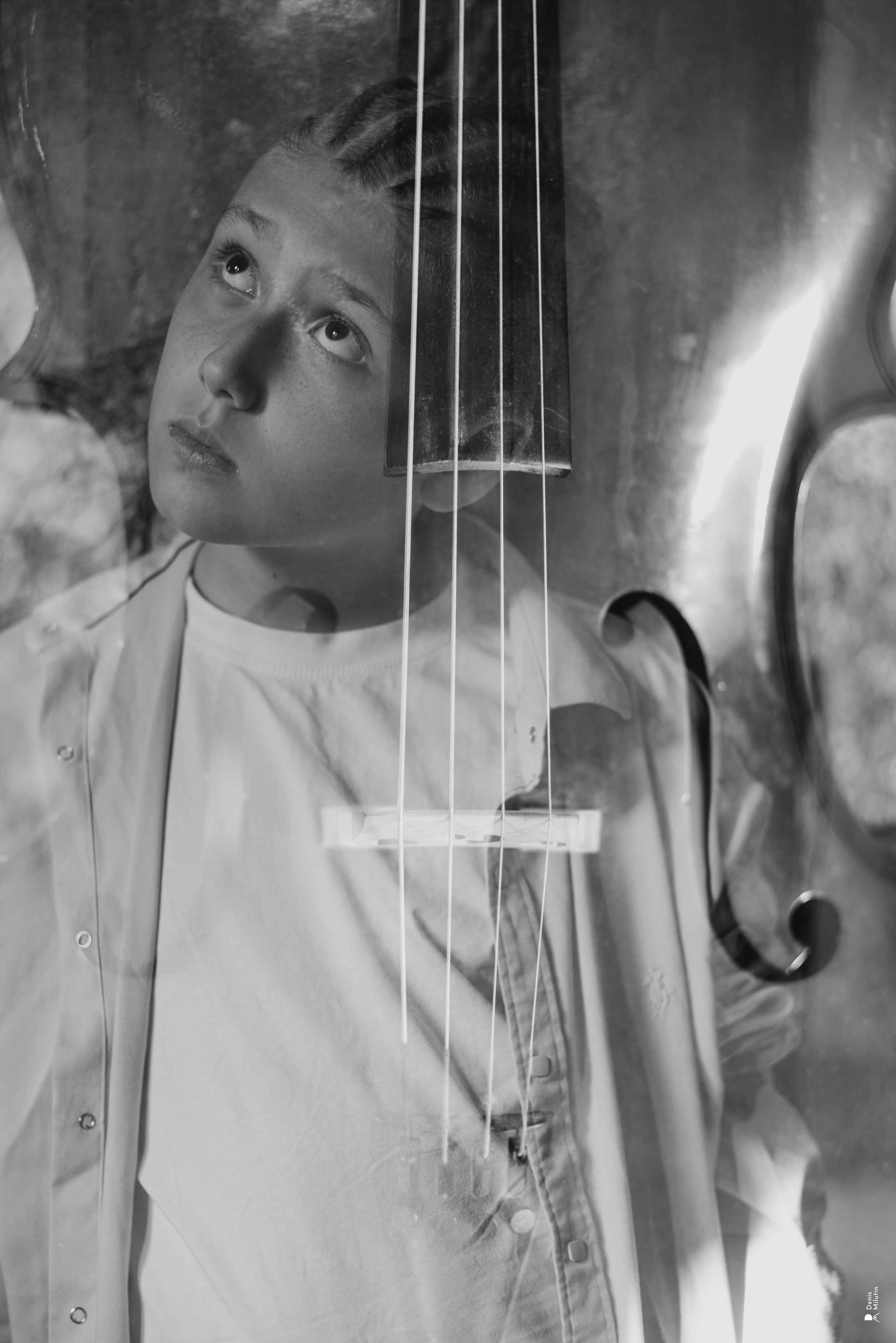 Виолончелист. Портретный фотограф Денис Милютин