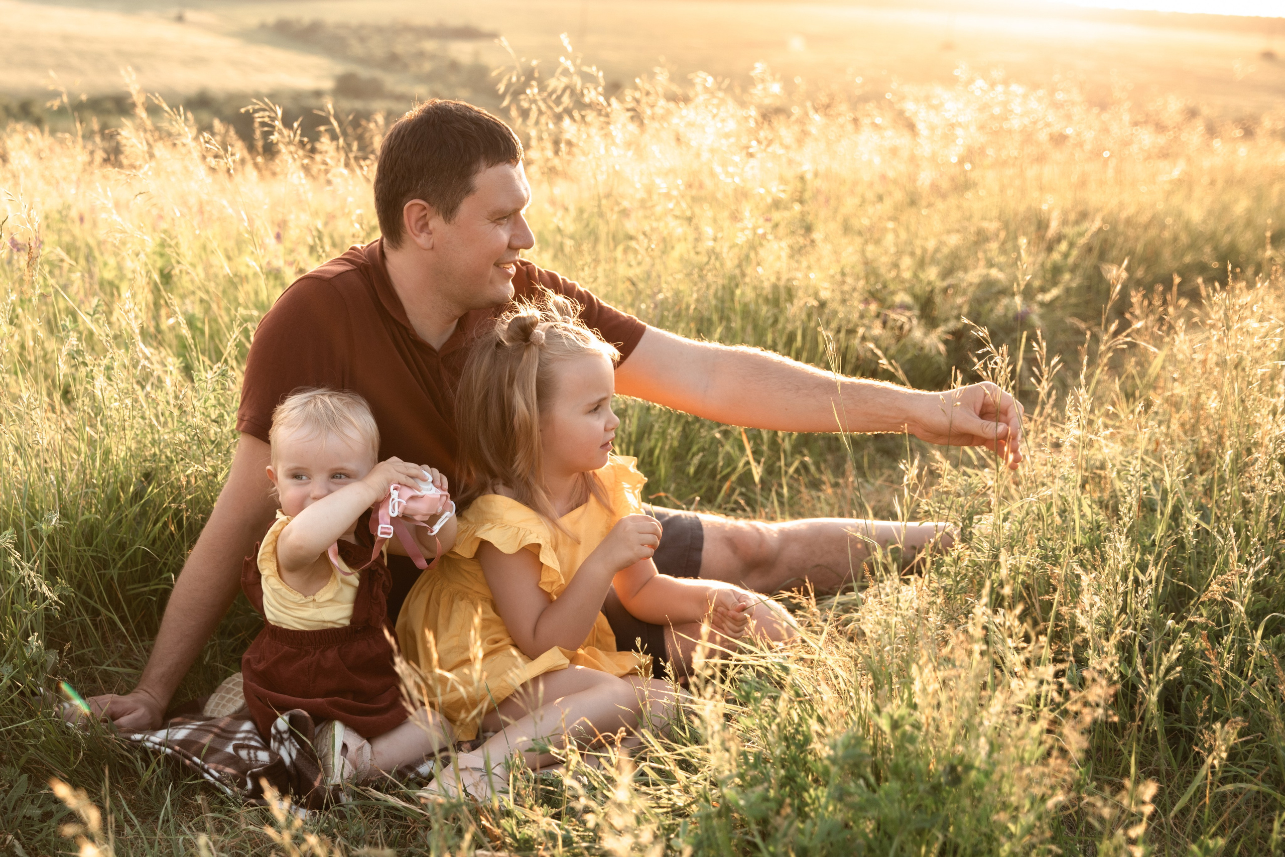 Папа и дочки. Семейный фотограф документалист в Пензе Лопатинская Татья