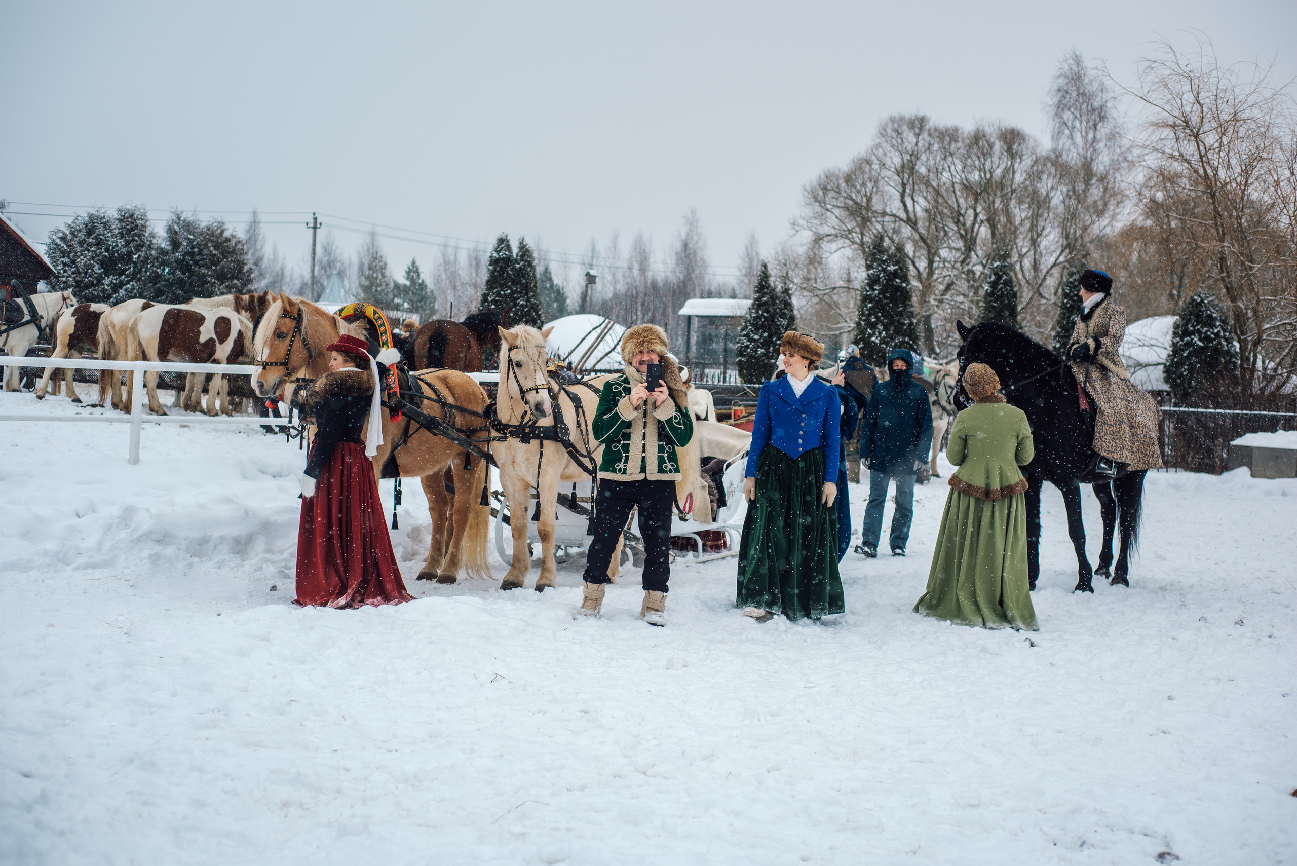 Зимняя парфорсная охота. Фотограф Диана Вальтер