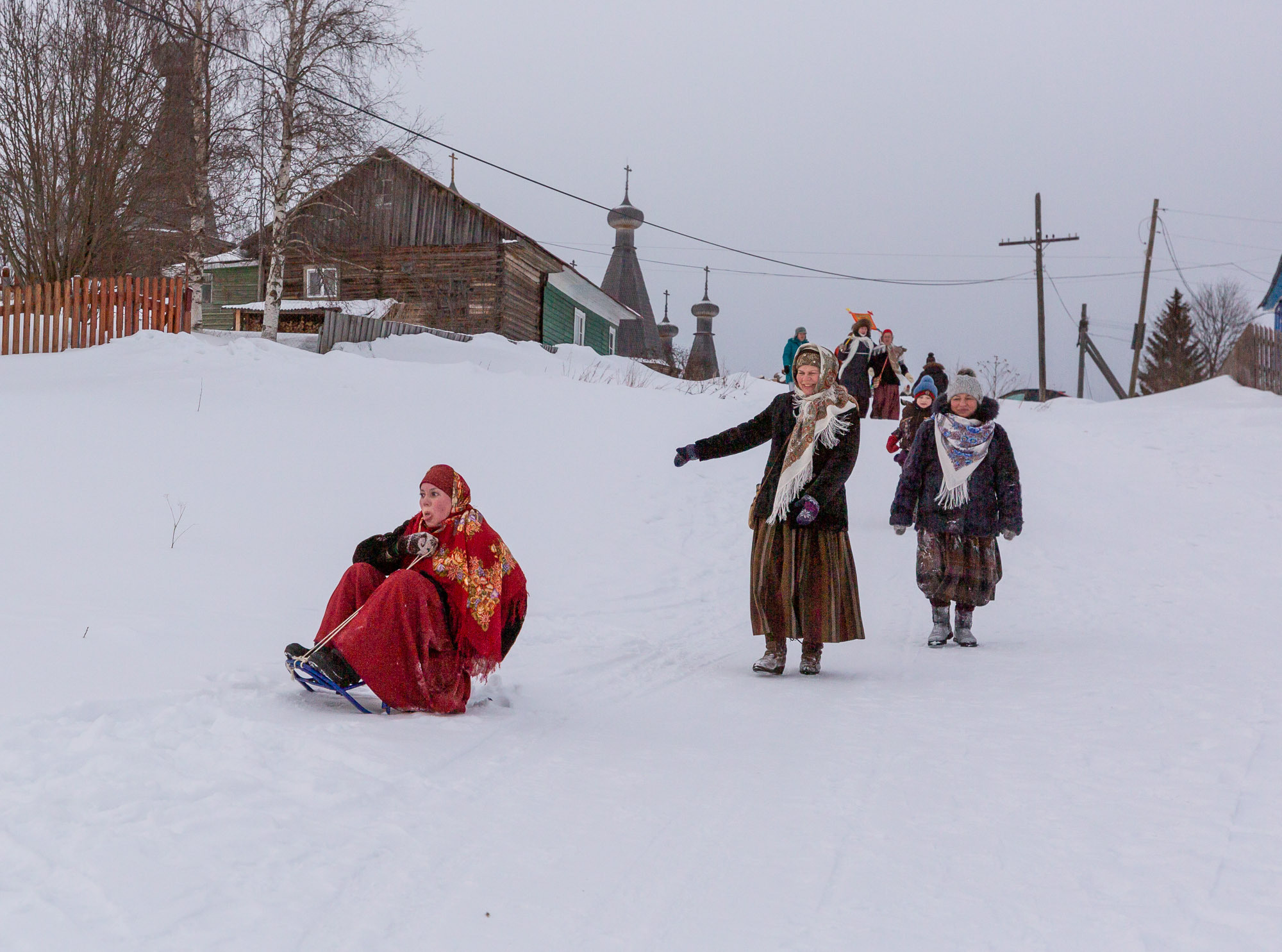 Заговенье на Великий пост. Село Нёнокса. Фотограф — путешественник Светлана Романовская