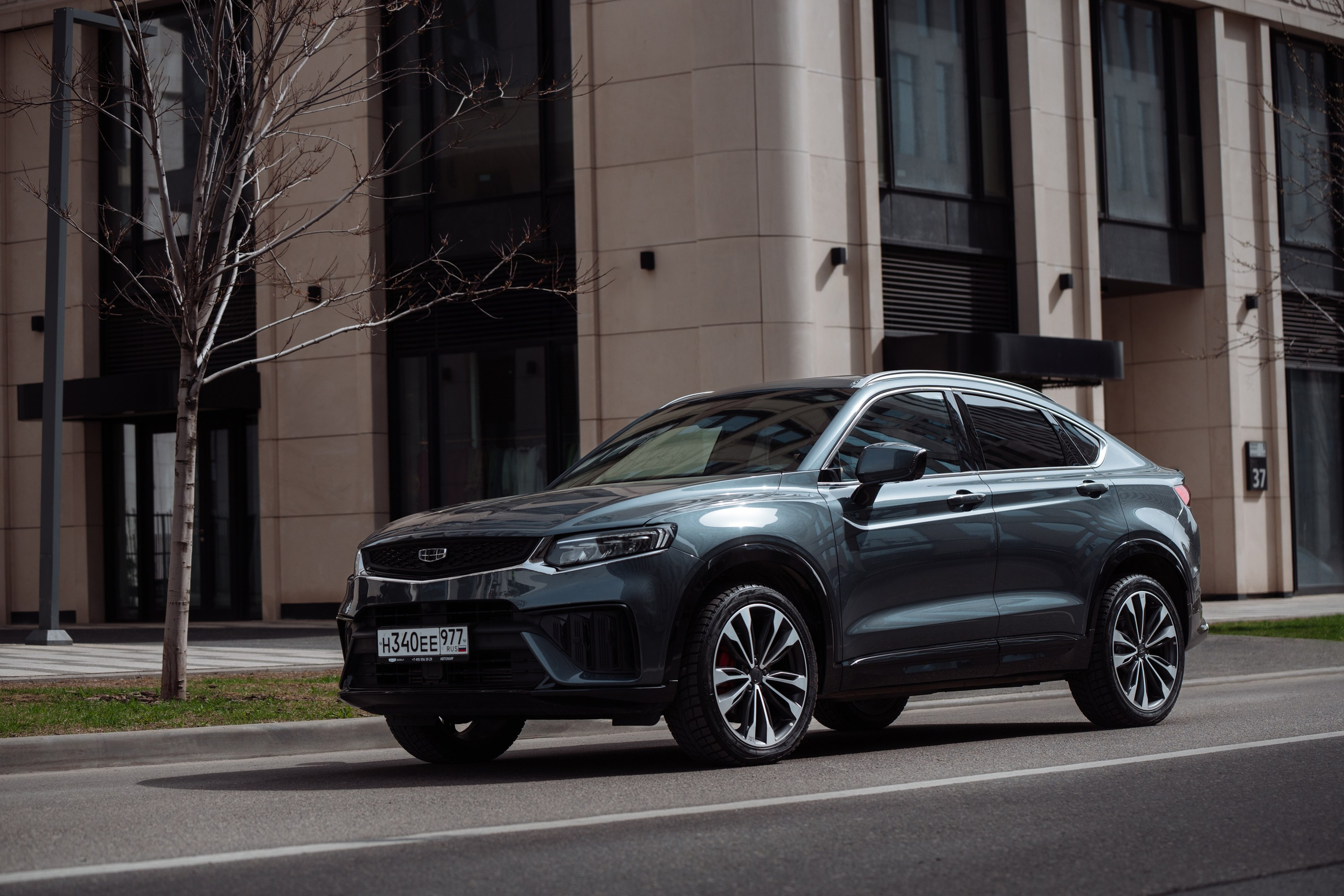 Рекламная съёмка Geely Tugella