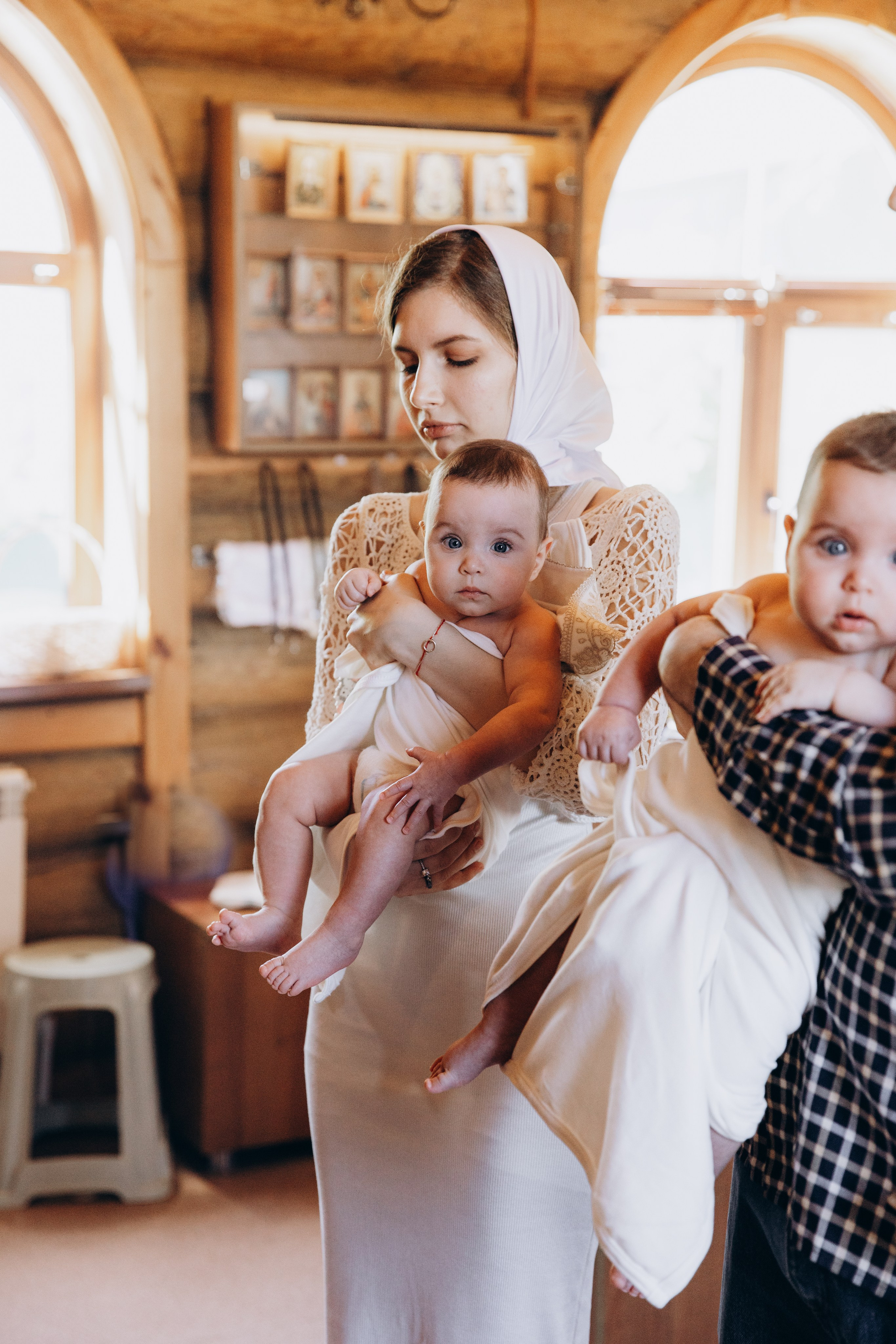 Крещение Даши и Маши. Семейный фотограф документалист в Пензе Лопатинская Татья