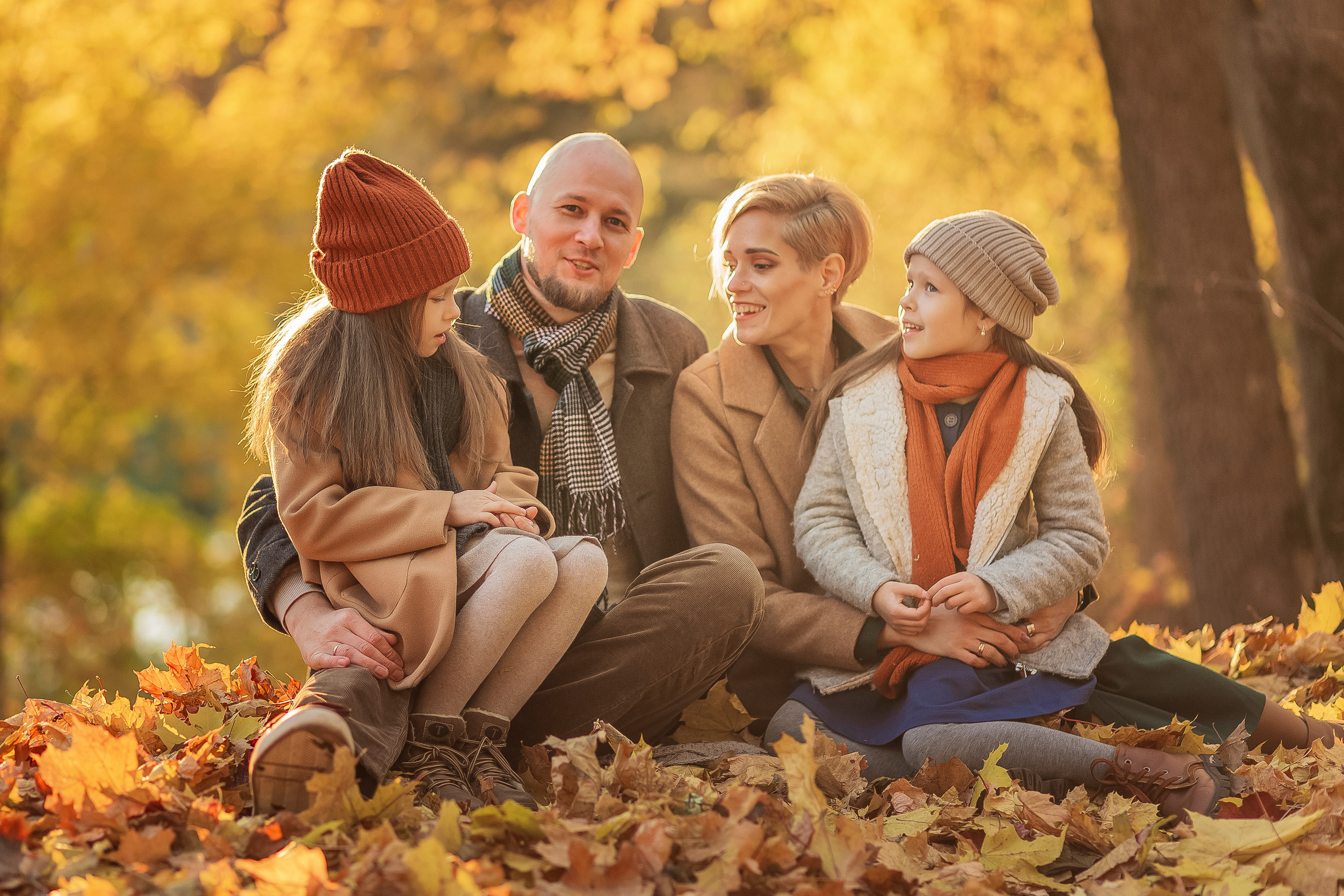 Фото прогулка золотая осень. Сьемка в детских садах и школах, фотограф в Москве Кристина Тупольская