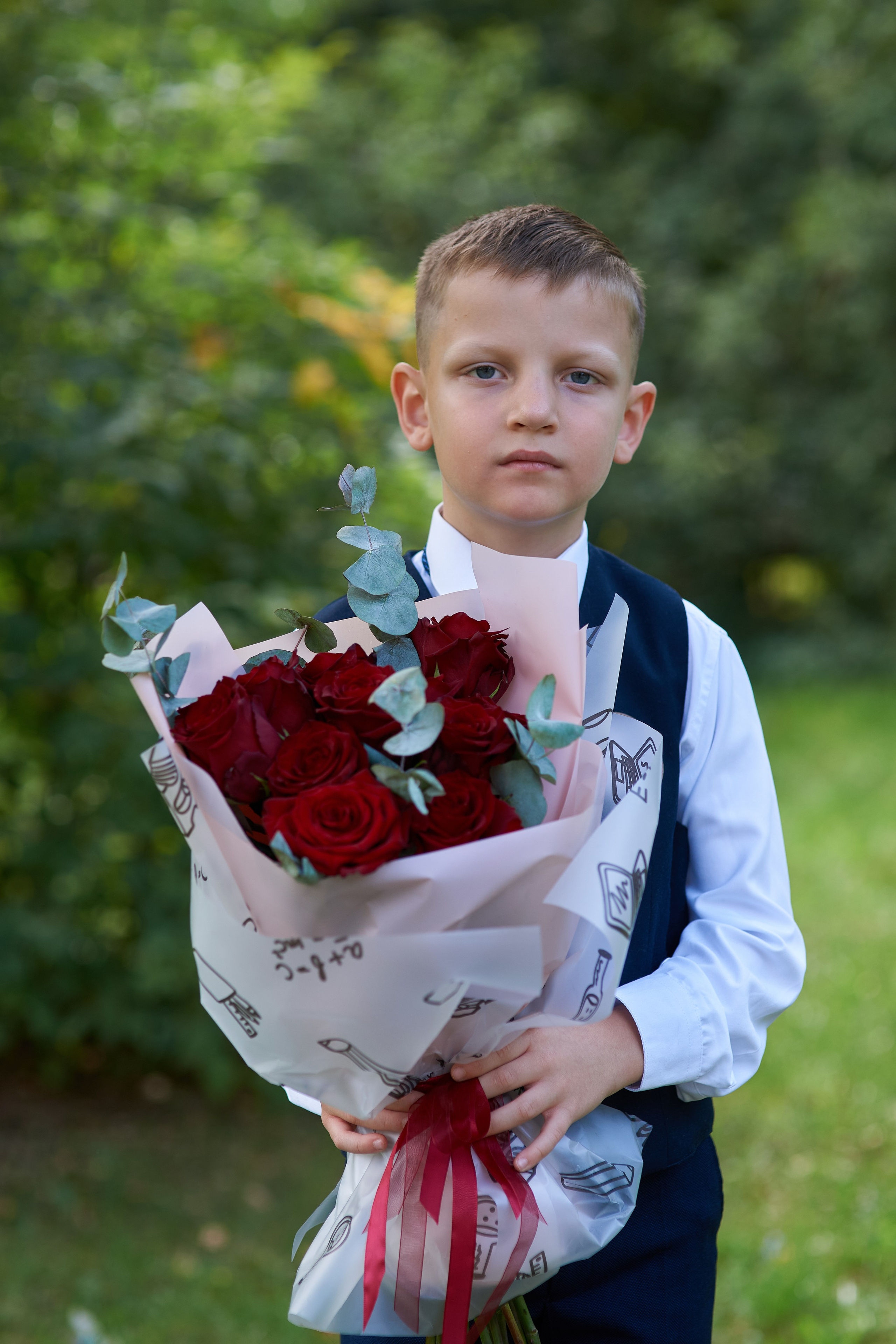 1 класс в День Знаний. Фотограф Владимир Артамонов